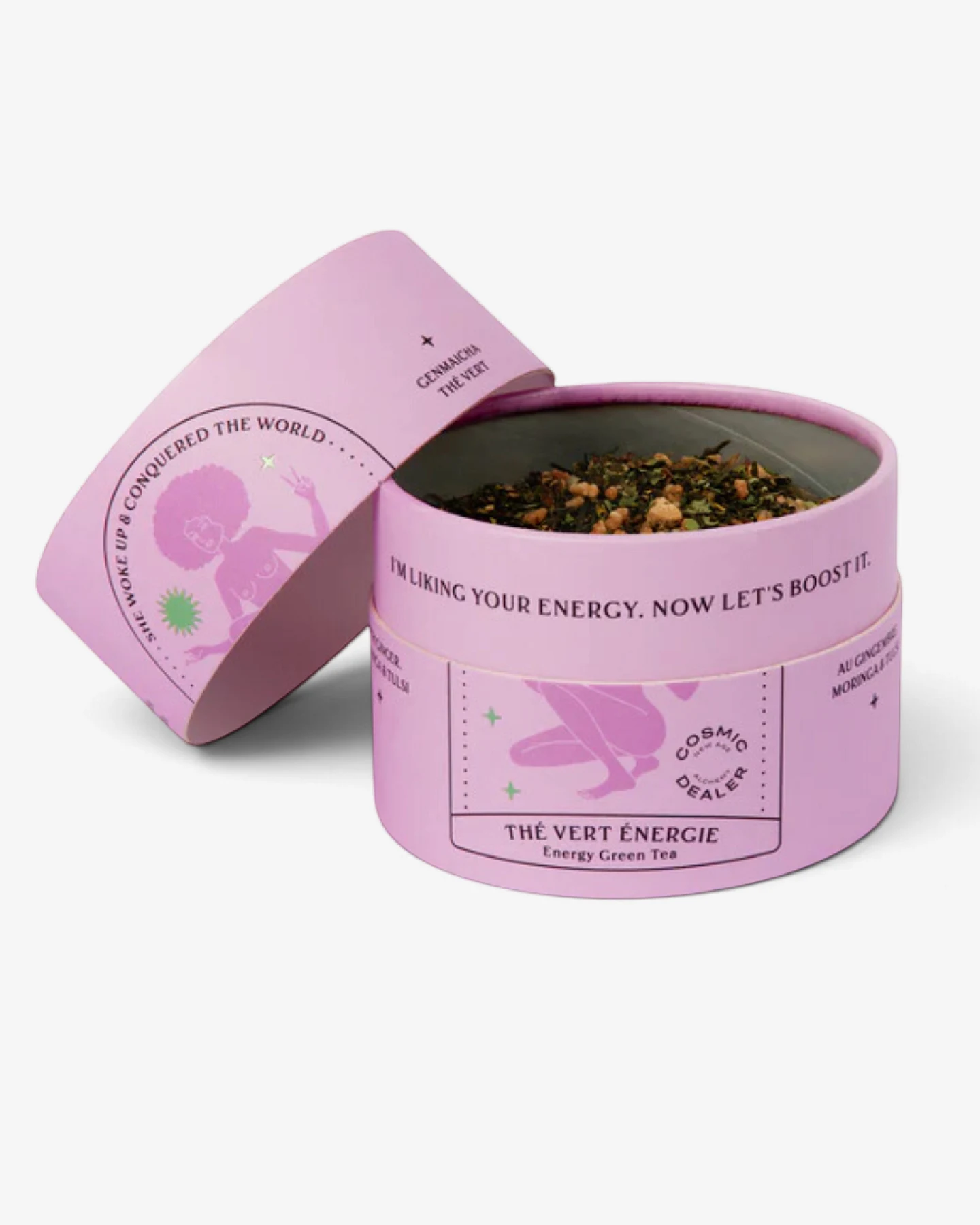 Cosmic Dealer Korn- und Kräutertee Energy - Genmaicha Ingwer & Tulsi – Ansicht 2