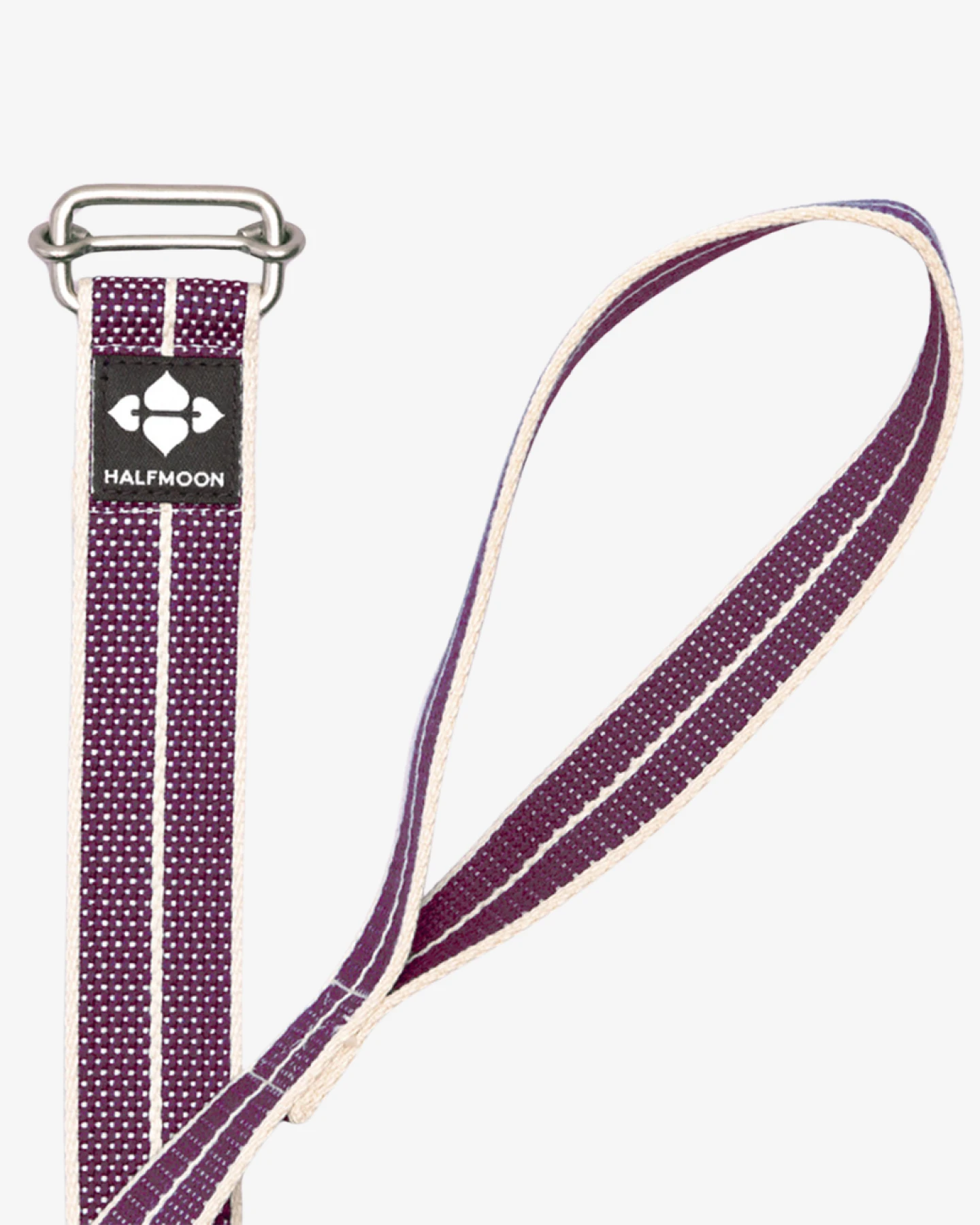 Halfmoon Yogagurt Loop (Bio-Baumwolle) 244 cm - Plum Weave – Ansicht 2