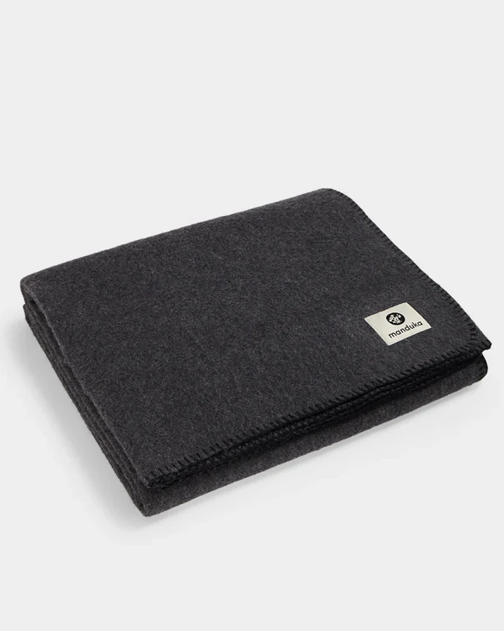 Manduka Essential Yoga Wool Blanket-Thunder
