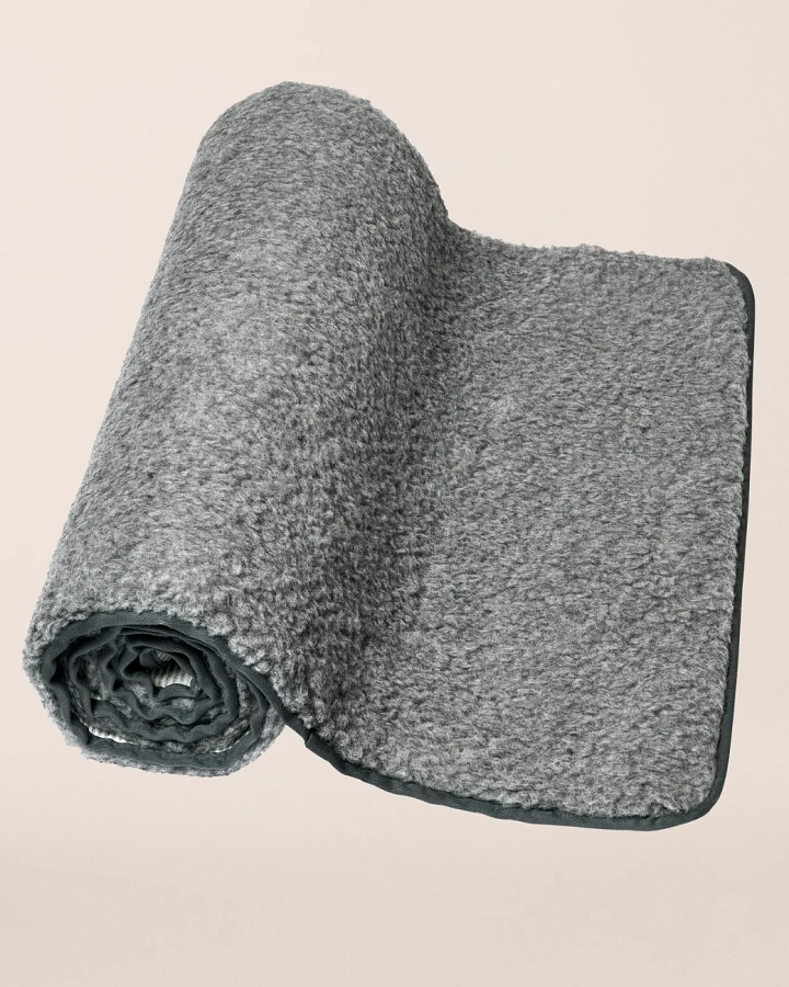 Casall Yogamatte Natural Wool - Dark Grey