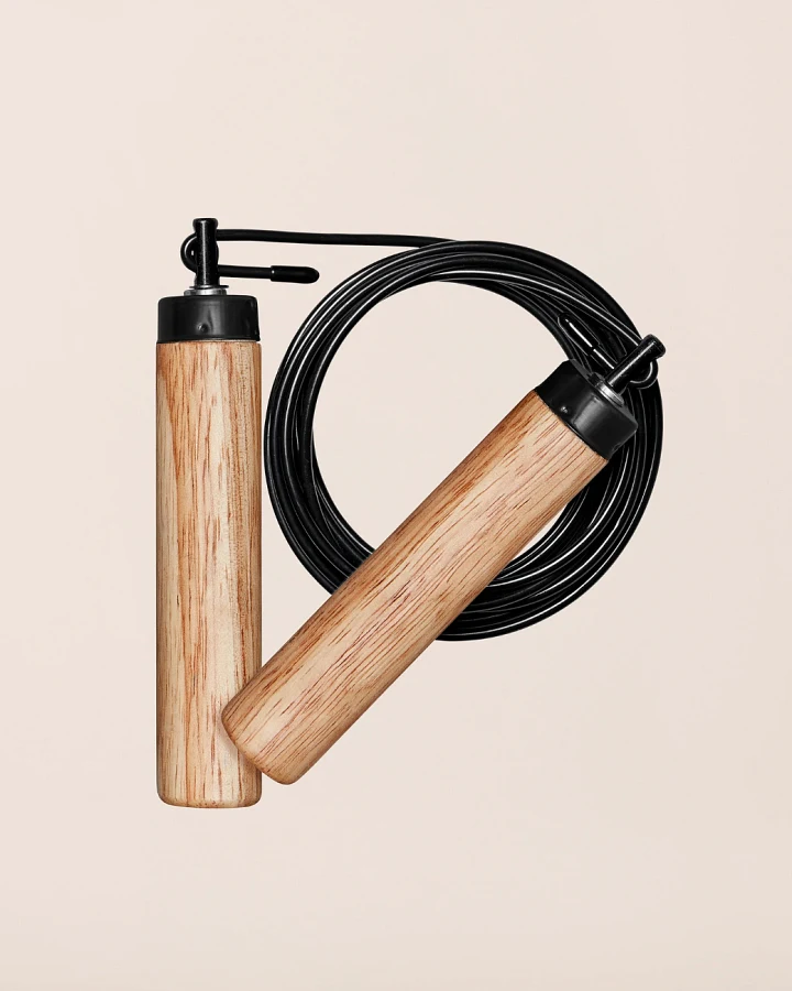 Casall Springseil Wood - Natural/Black