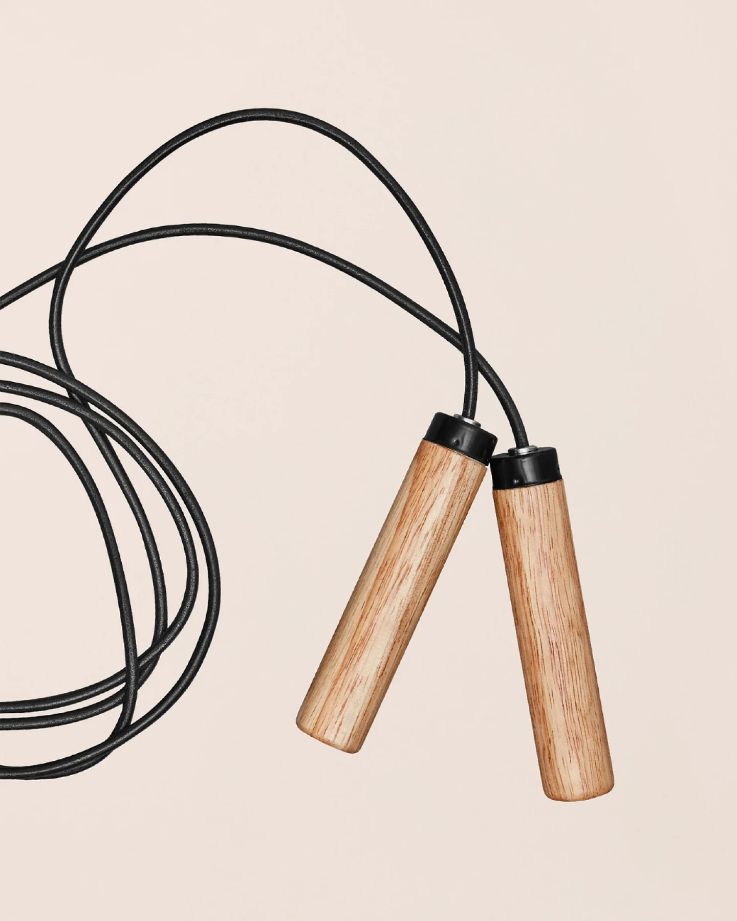Casall Springseil Wood - Natural/Black – Ansicht 3