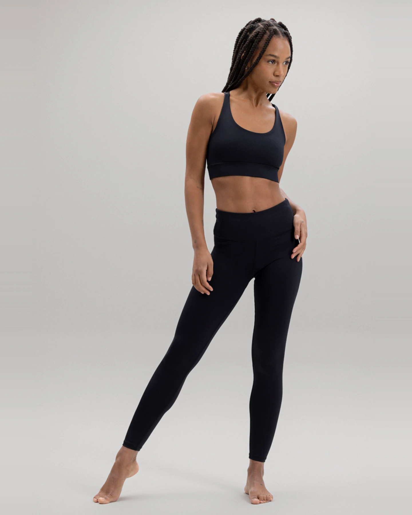 Hey Honey Cropped Leggings Black – Ansicht 4