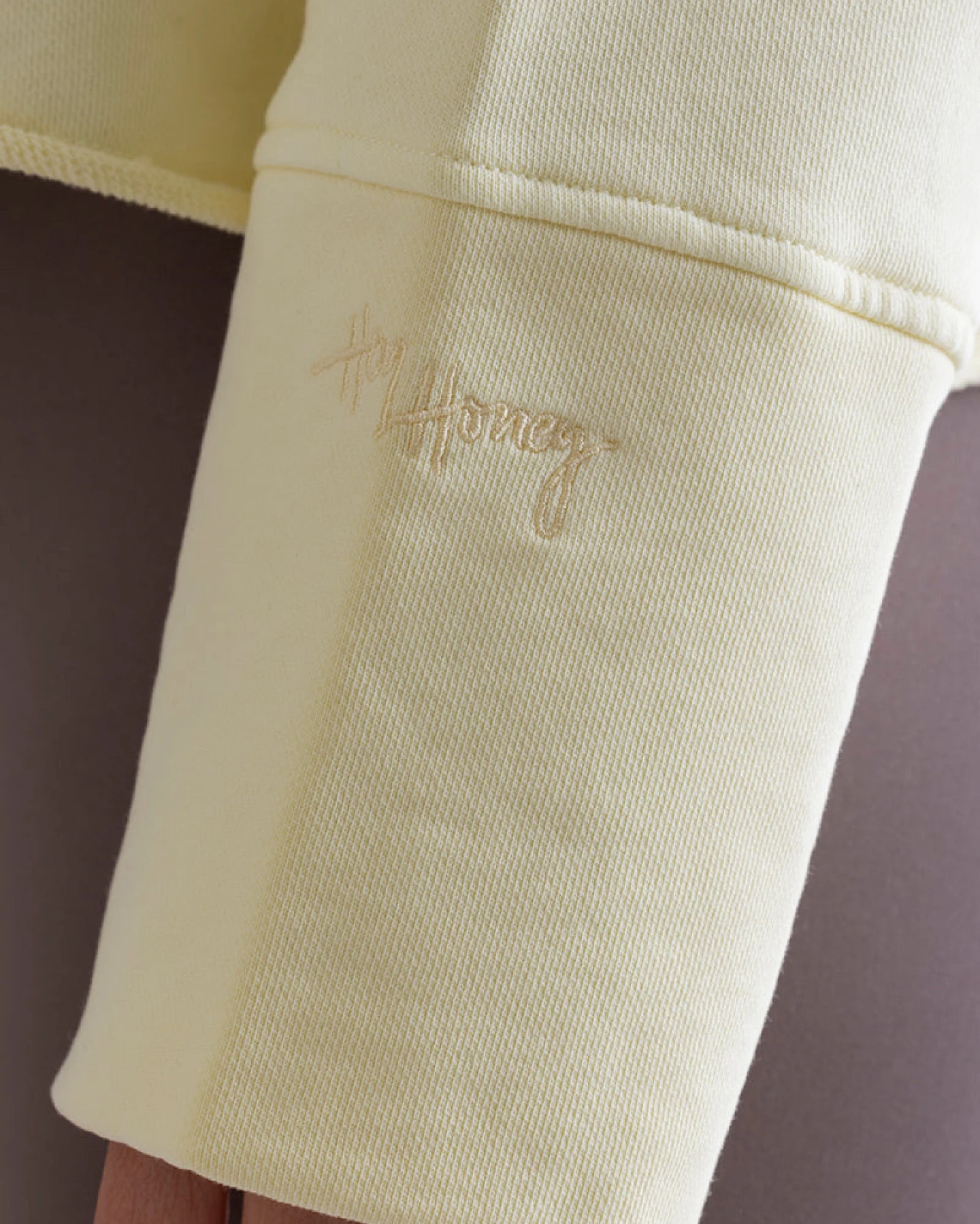 Hey Honey Open Edge Sweater Yellow – Ansicht 3