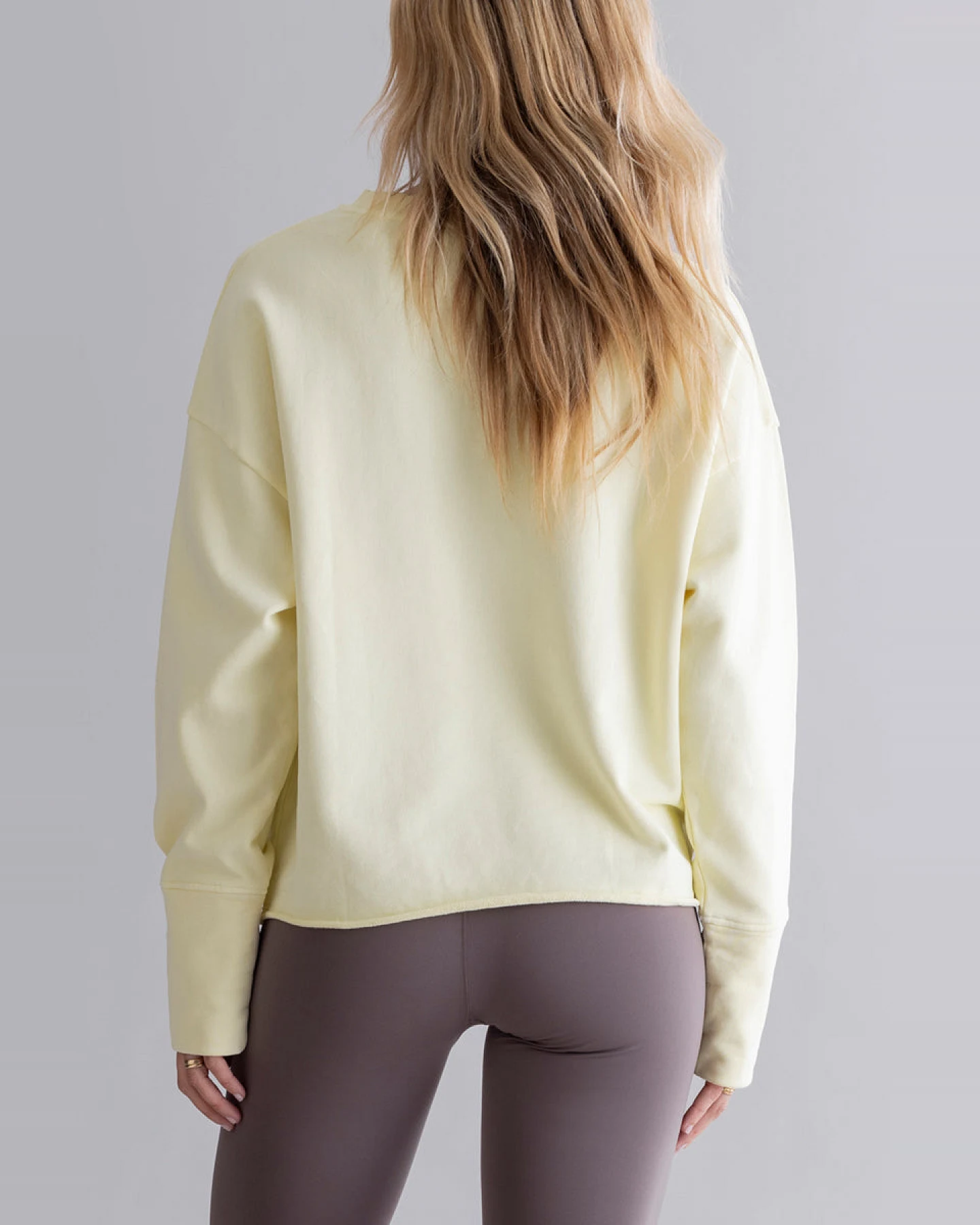 Hey Honey Open Edge Sweater Yellow – Ansicht 6