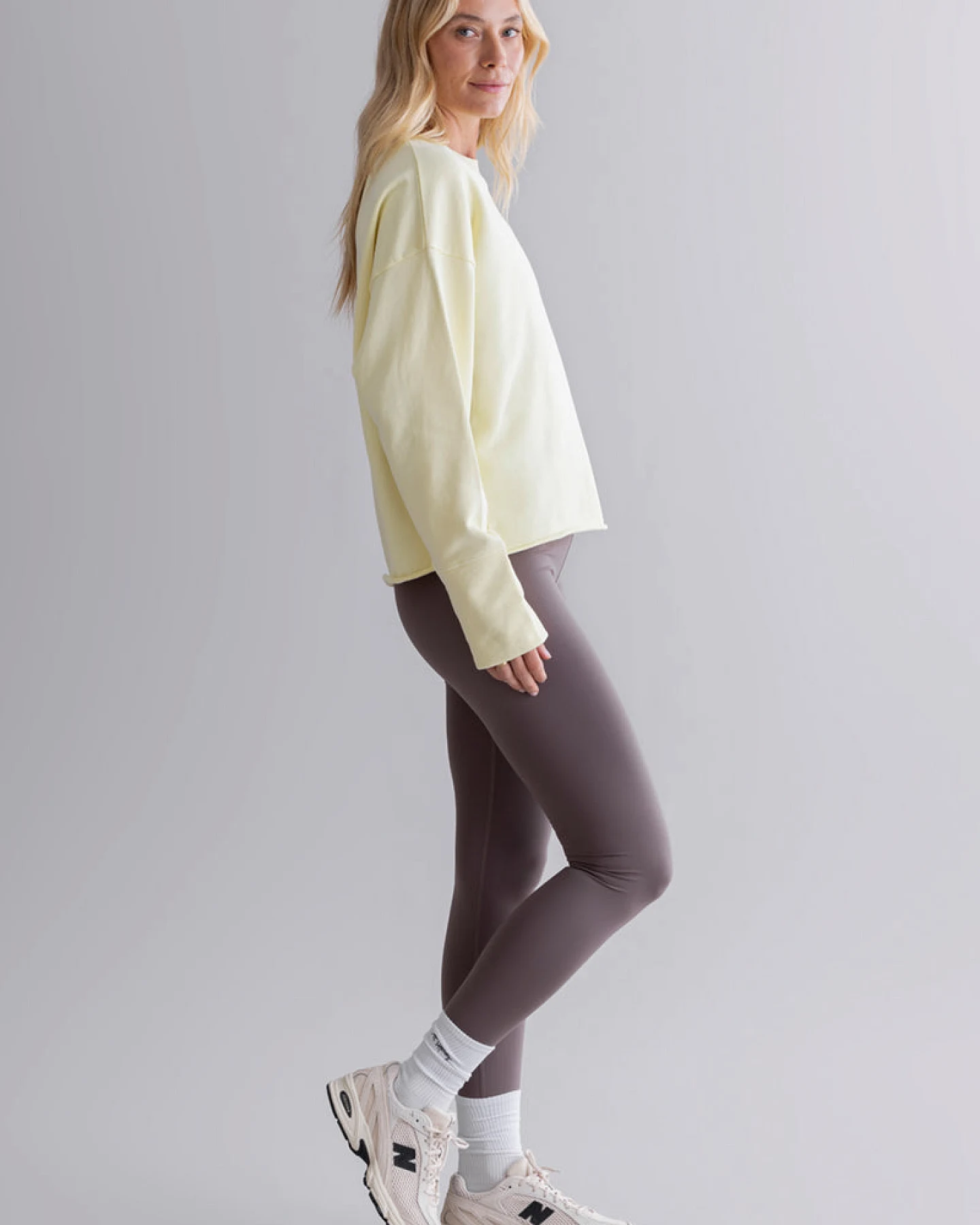 Hey Honey Open Edge Sweater Yellow – Ansicht 8