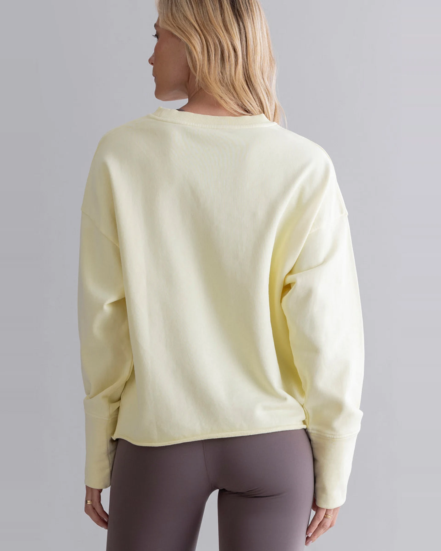 Hey Honey Open Edge Sweater Yellow – Ansicht 9