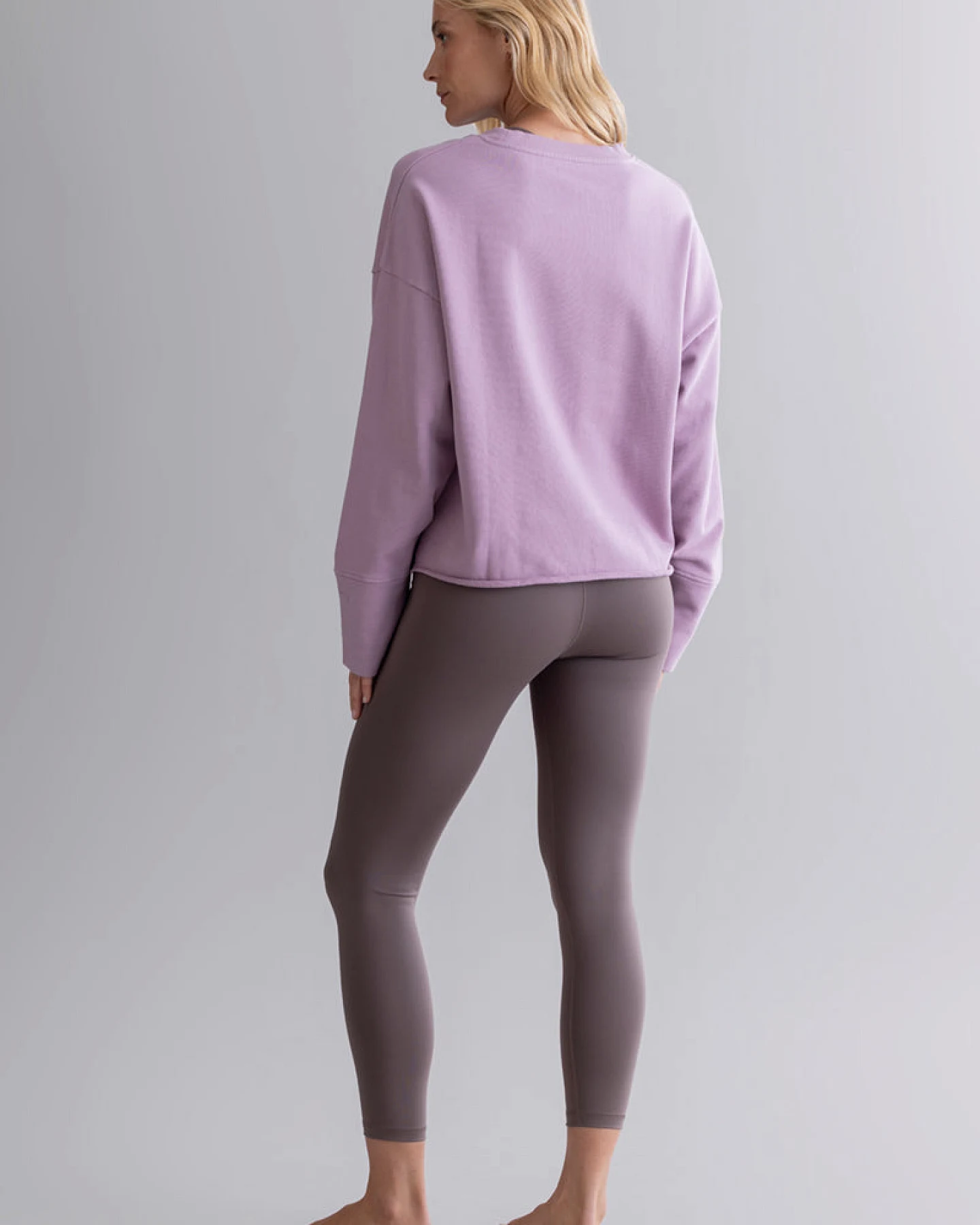 Hey Honey Open Edge Sweater Mauve – Ansicht 7