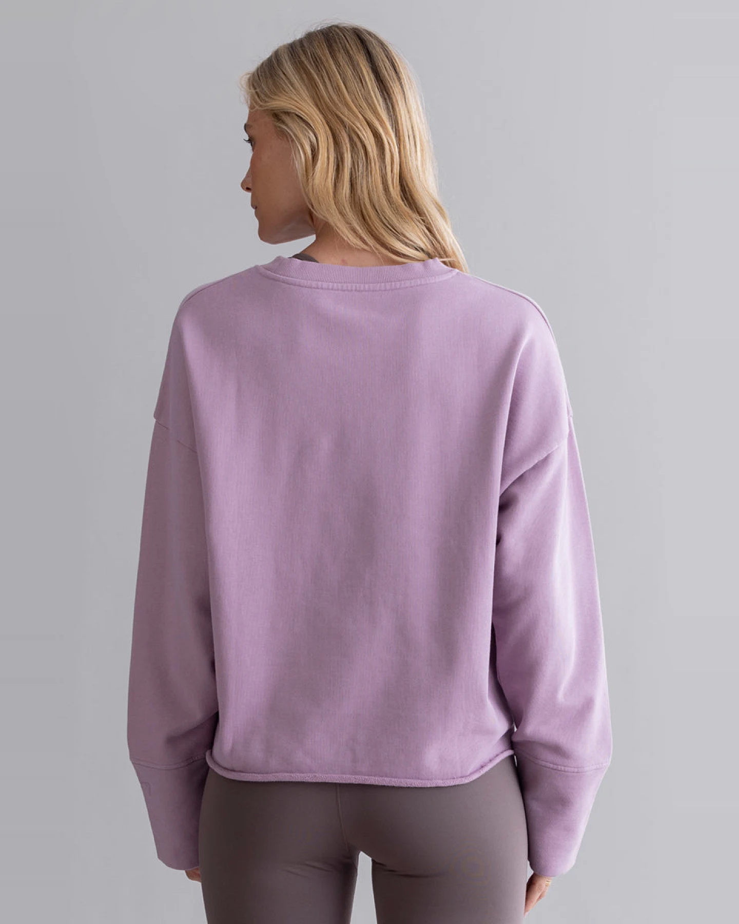 Hey Honey Open Edge Sweater Mauve – Ansicht 9