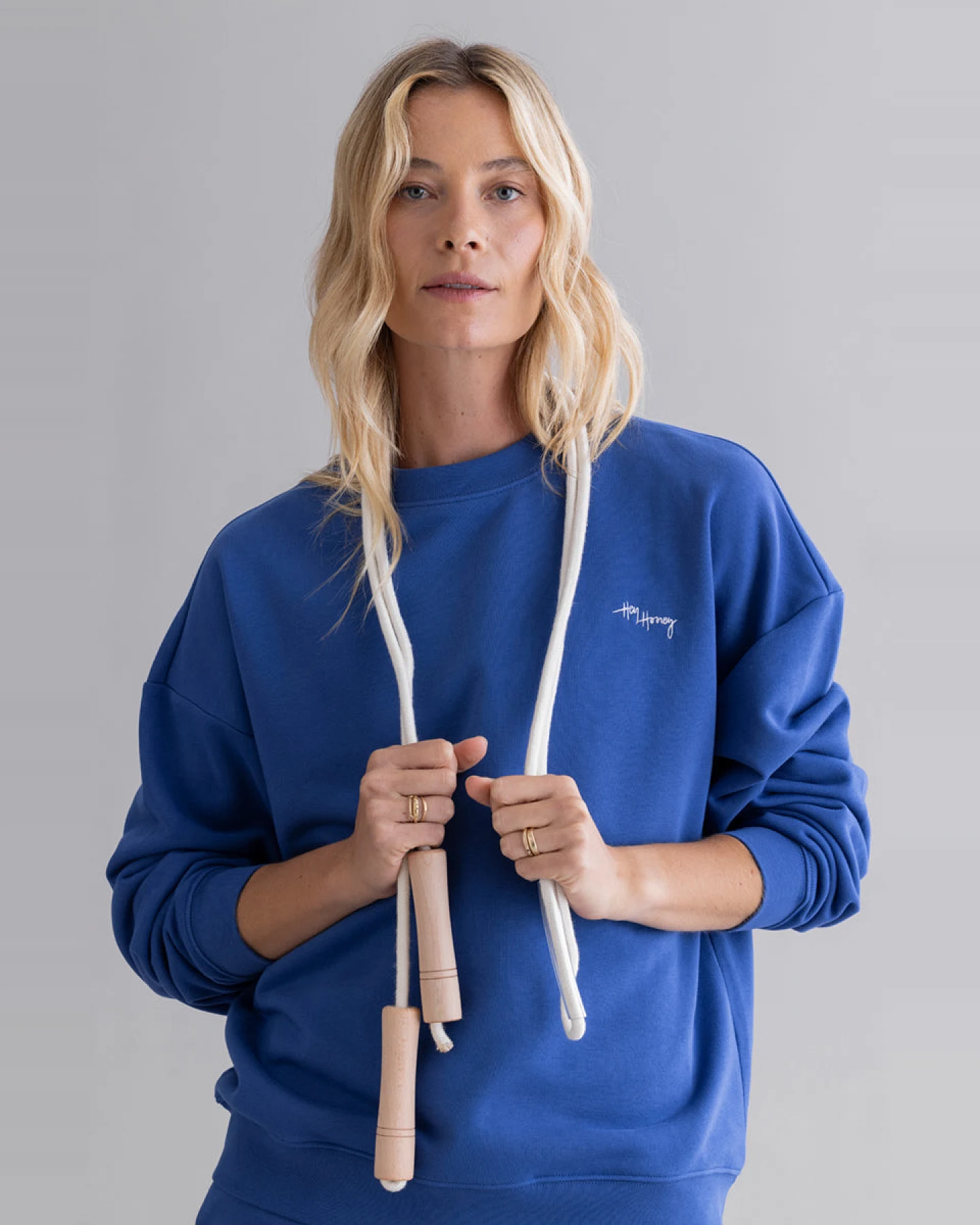 Hey Honey Sweater - Royal Blue – Ansicht 4