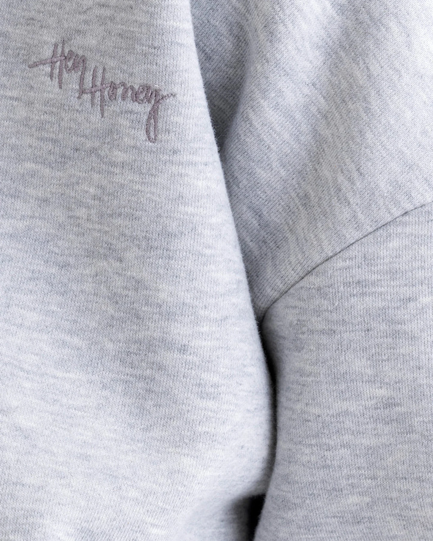 Hey Honey Zip Sweater - Grey Melange – Ansicht 9