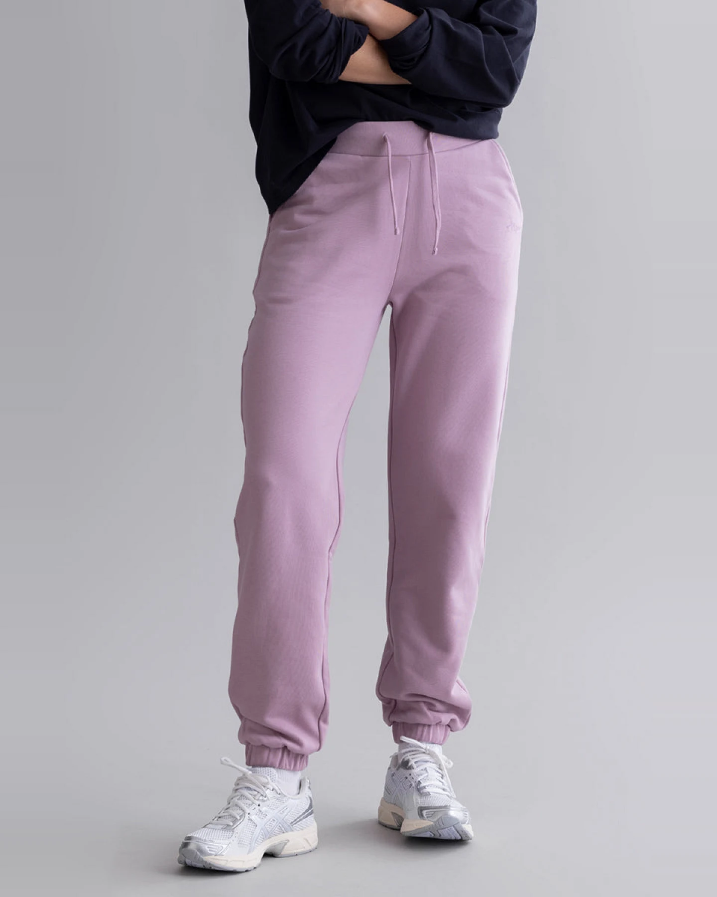 Hey Honey Cuff Sweat Pants - Mauve – Ansicht 2