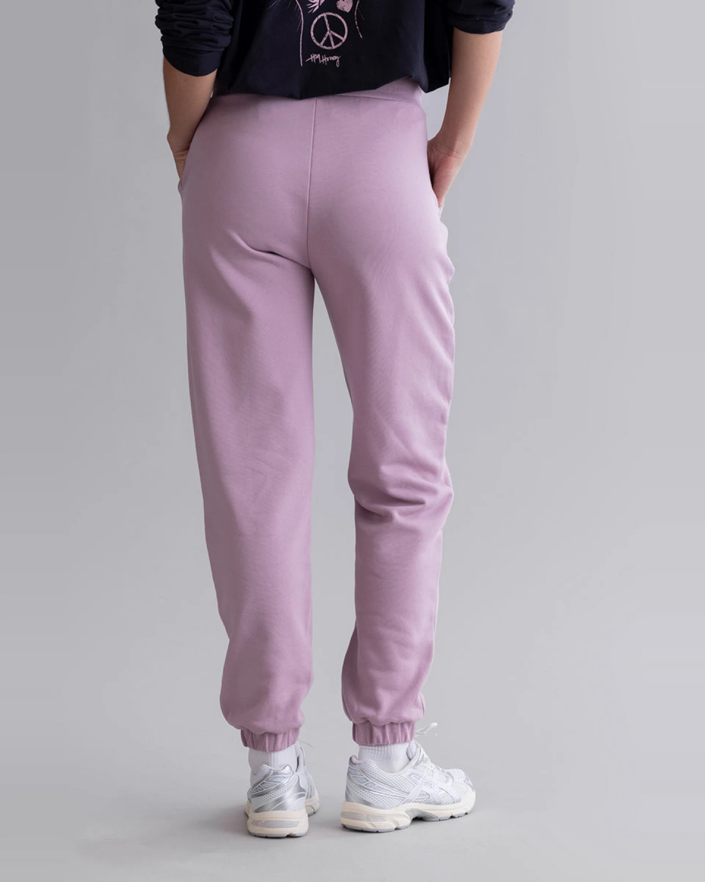 Hey Honey Cuff Sweat Pants - Mauve – Ansicht 7