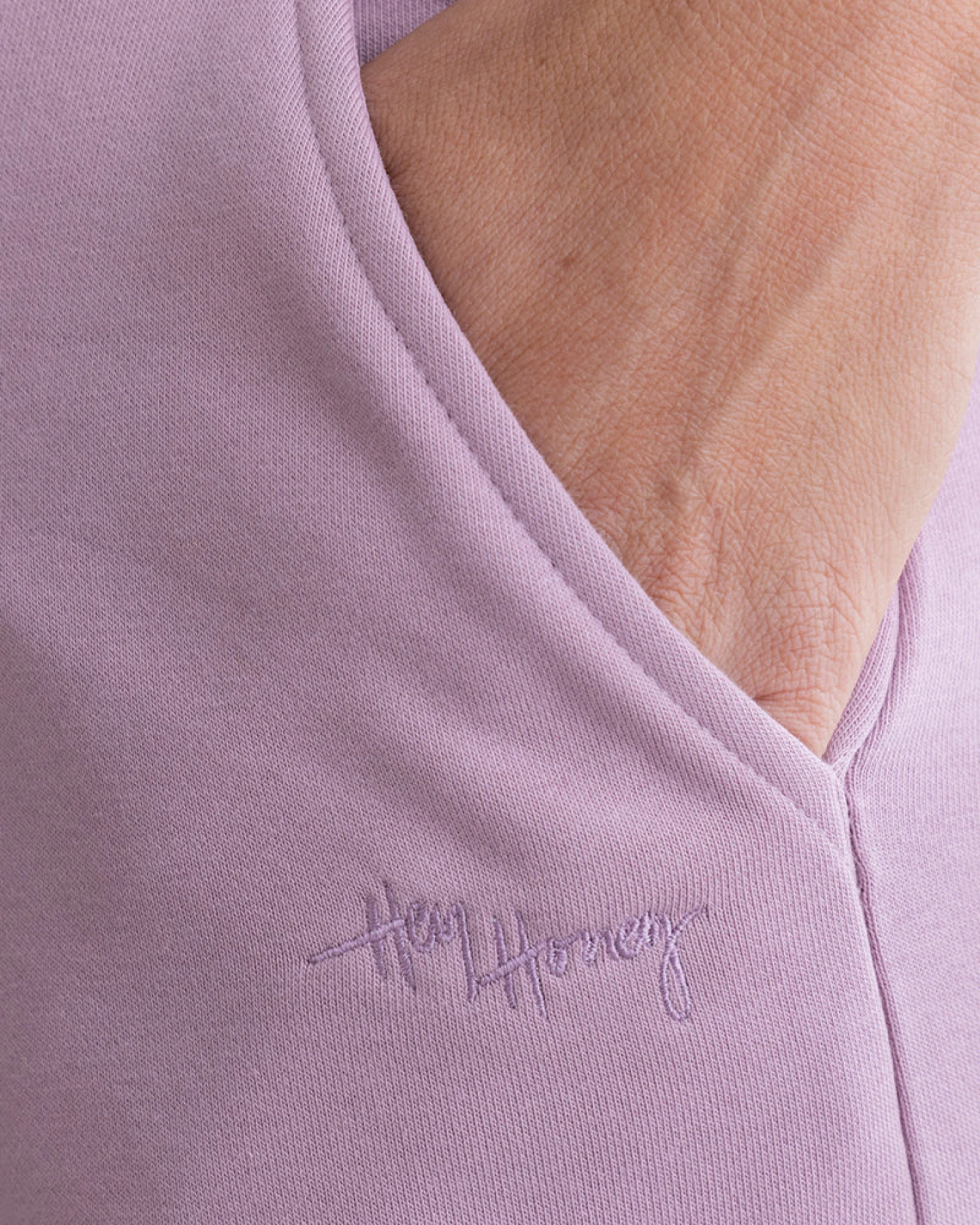 Hey Honey Cuff Sweat Pants - Mauve – Ansicht 3