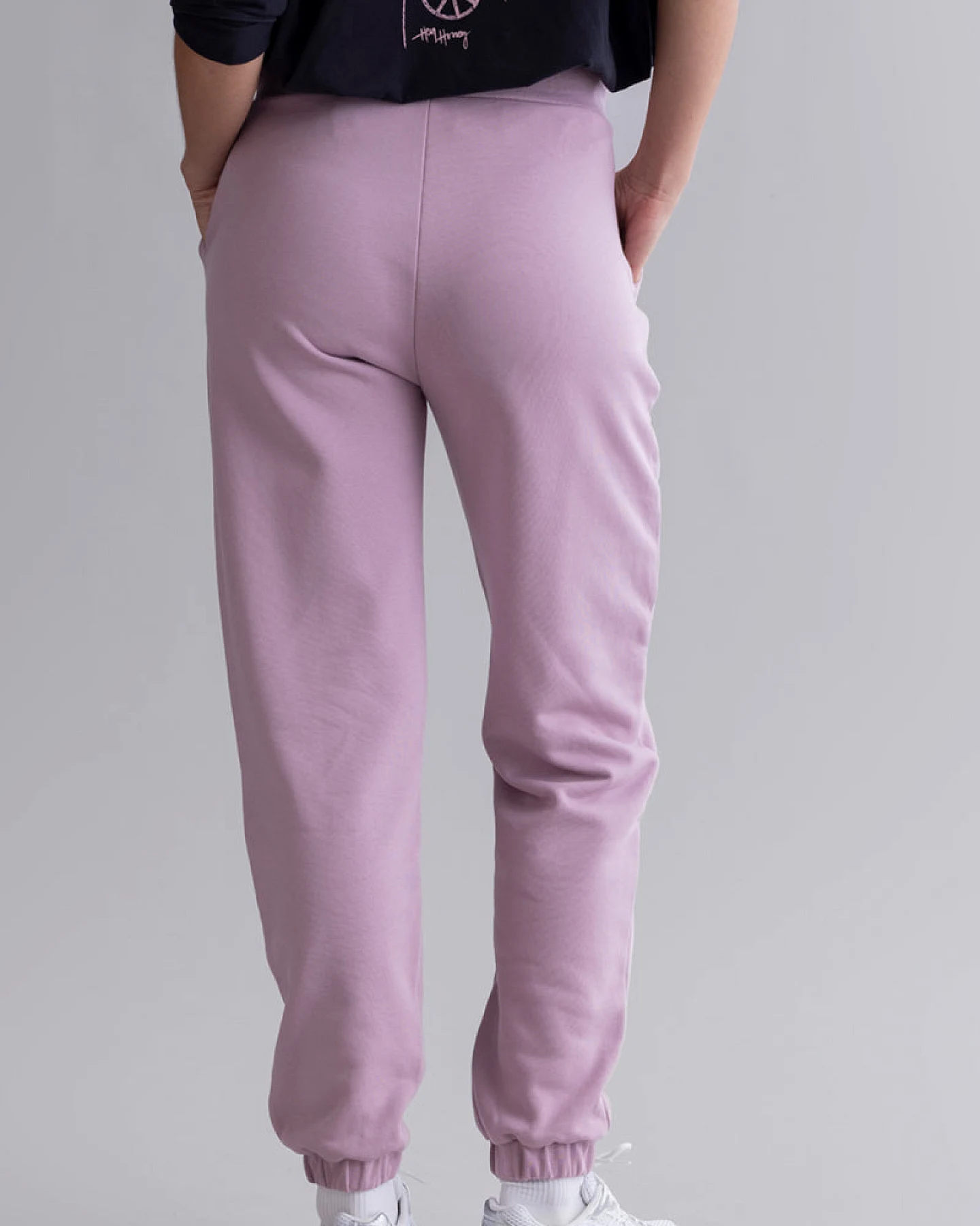 Hey Honey Cuff Sweat Pants - Mauve – Ansicht 7