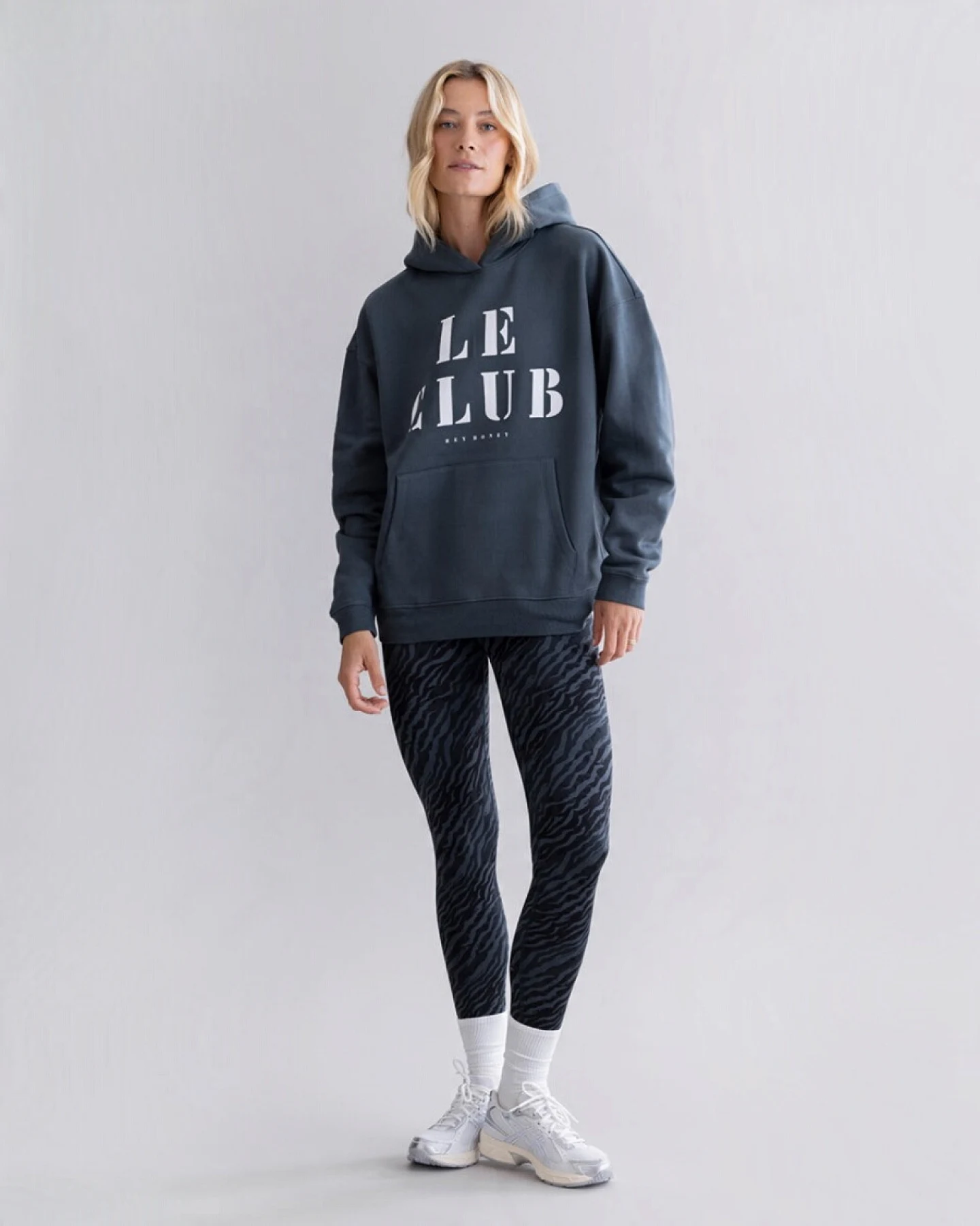 Hey Honey Hoodie Teal Le Club – Ansicht 3