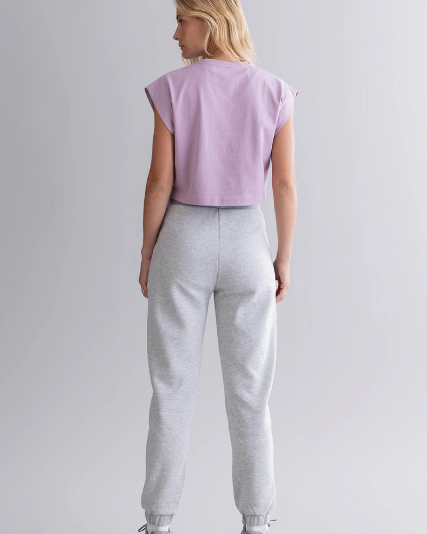 Hey Honey Cropped Shirt - Mauve – Ansicht 8