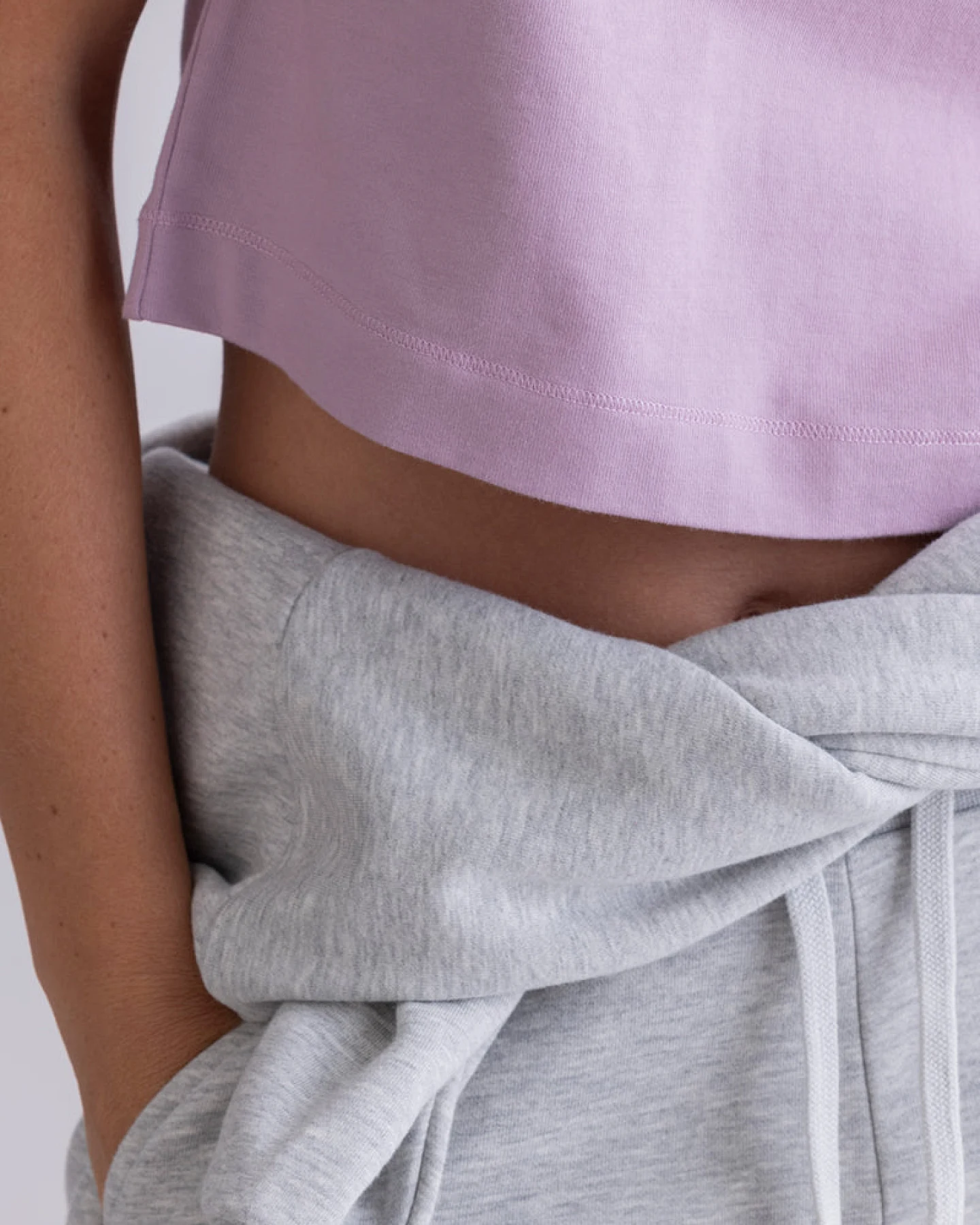 Hey Honey Cropped Shirt - Mauve – Ansicht 11