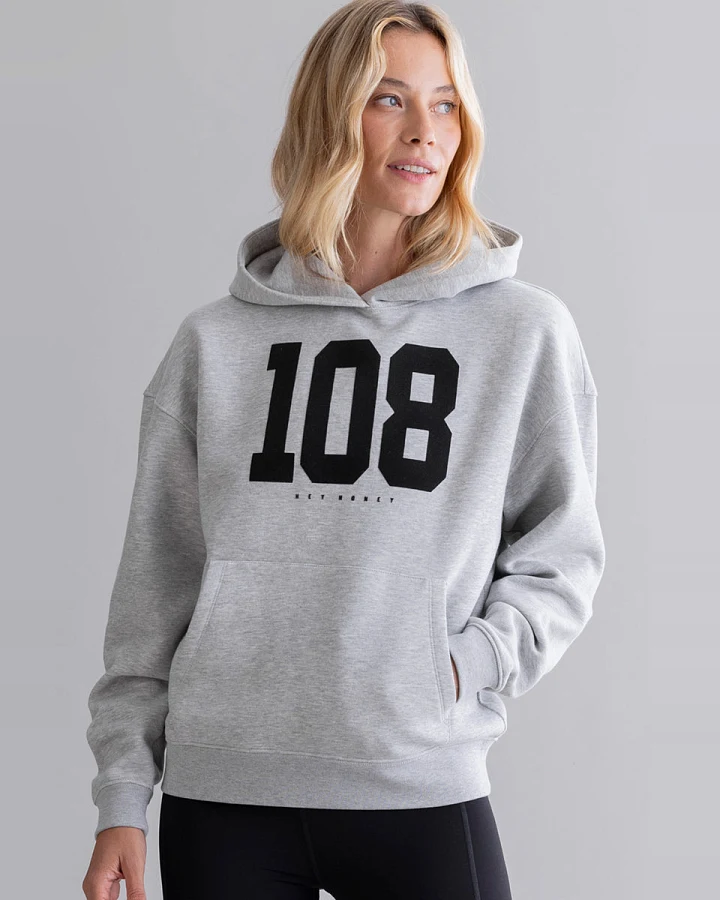 Hey Honey Hoodie Grey Melange 108