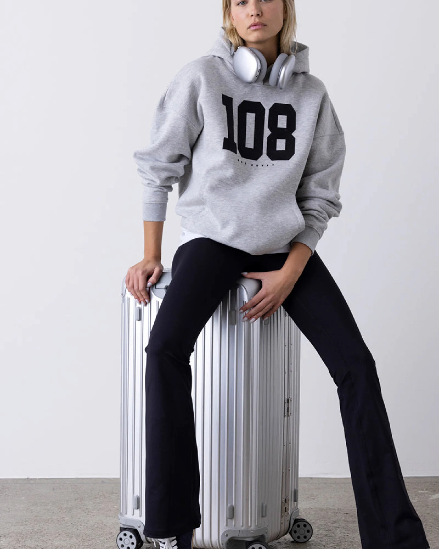 Hey Honey Hoodie Grey Melange 108 – Ansicht 5