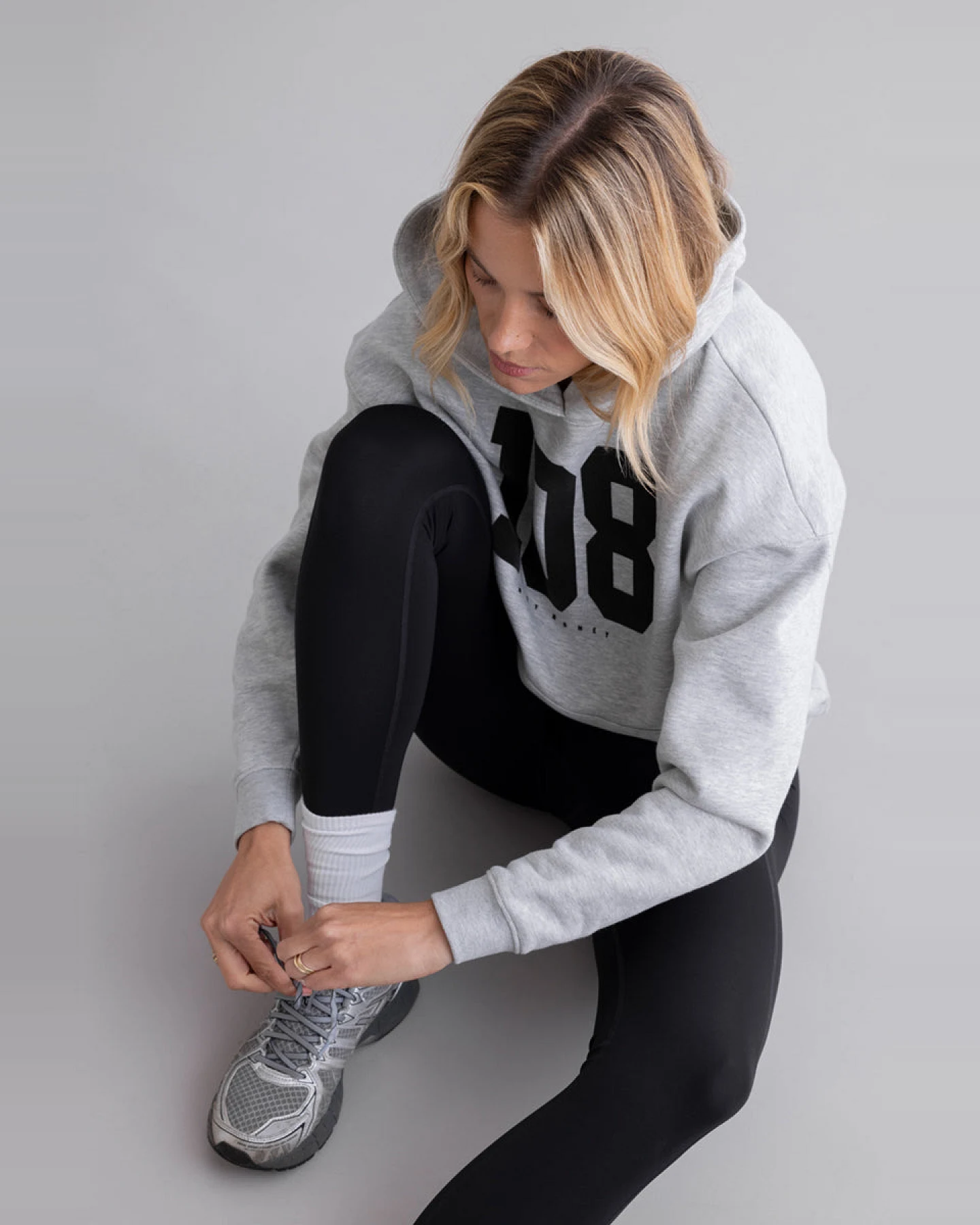 Hey Honey Hoodie Grey Melange 108 – Ansicht 11