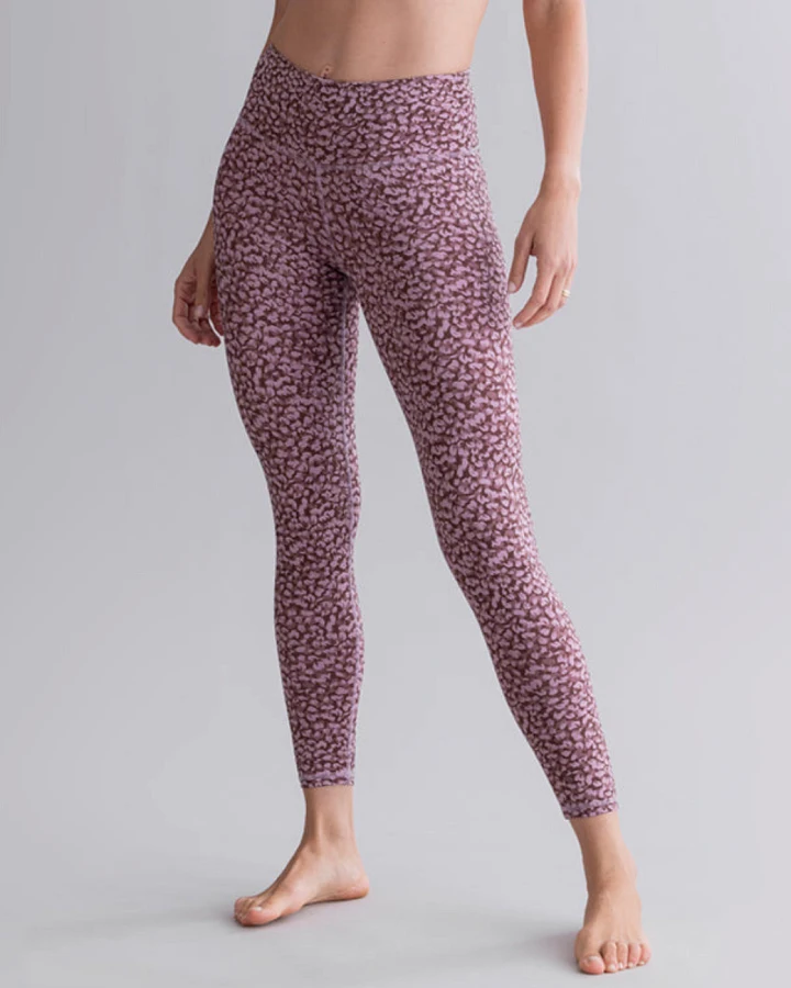 greenyogashop Cropped Leggings Petal