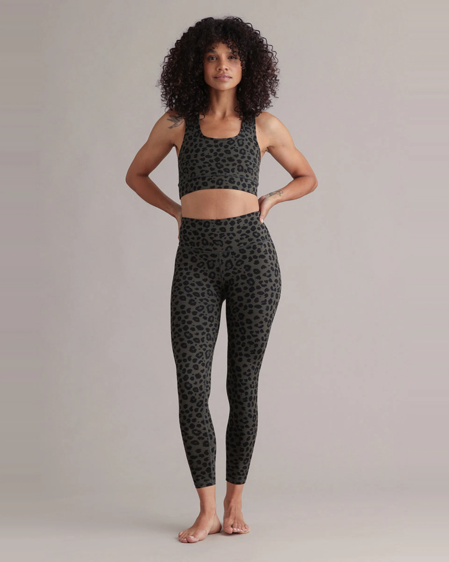 Hey Honey Cropped Leggings Leo Forest – Ansicht 3
