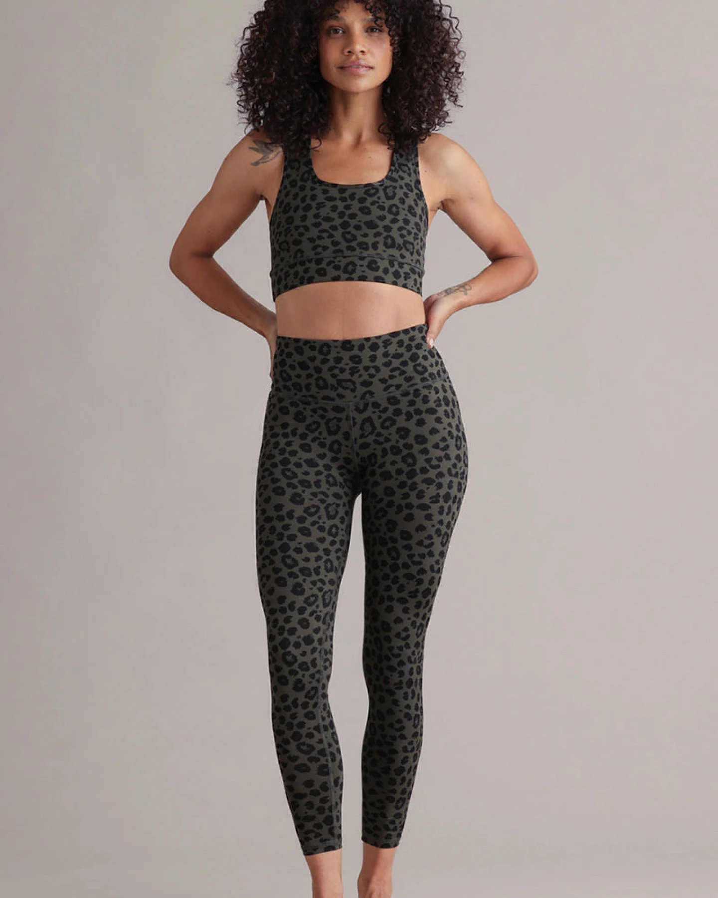 Hey Honey Leggings Cropped Leo - Forest – Ansicht 2