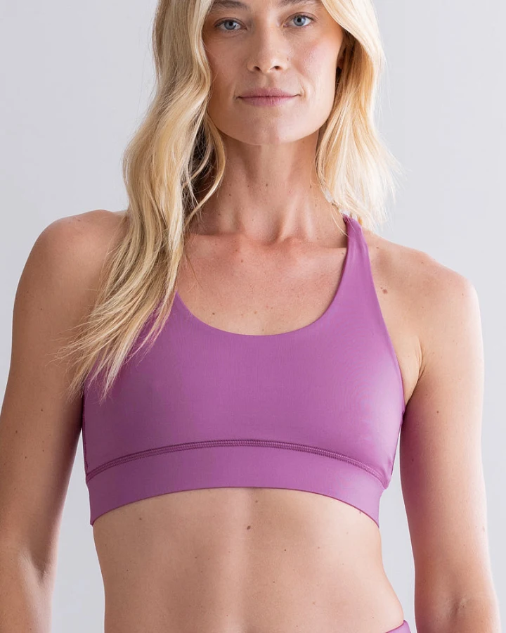 Hey Honey Criss-Cross Bra - Striking Purple