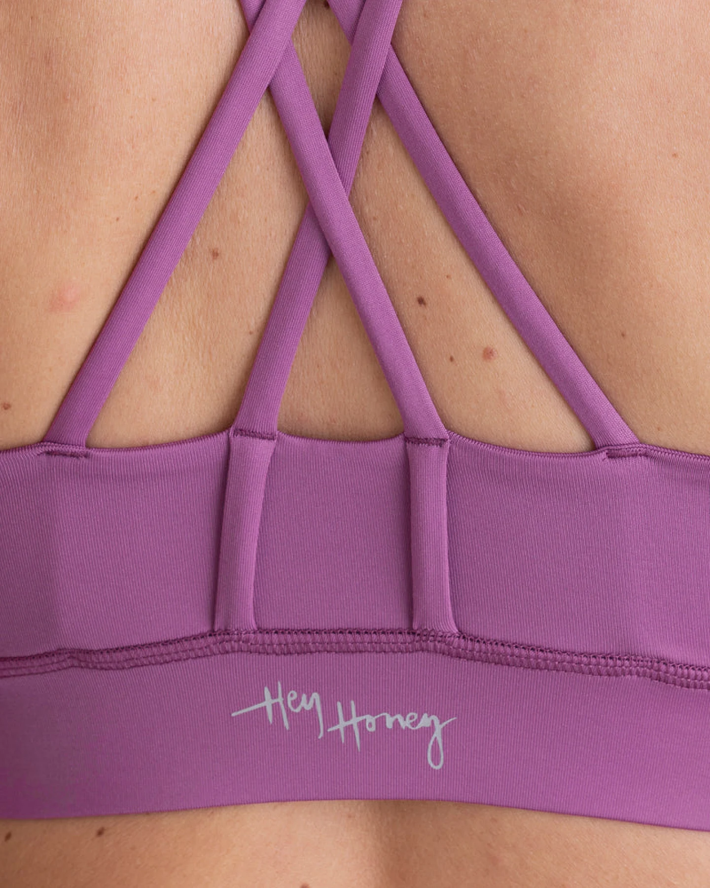 Hey Honey Criss-Cross Bra - Striking Purple – Ansicht 4