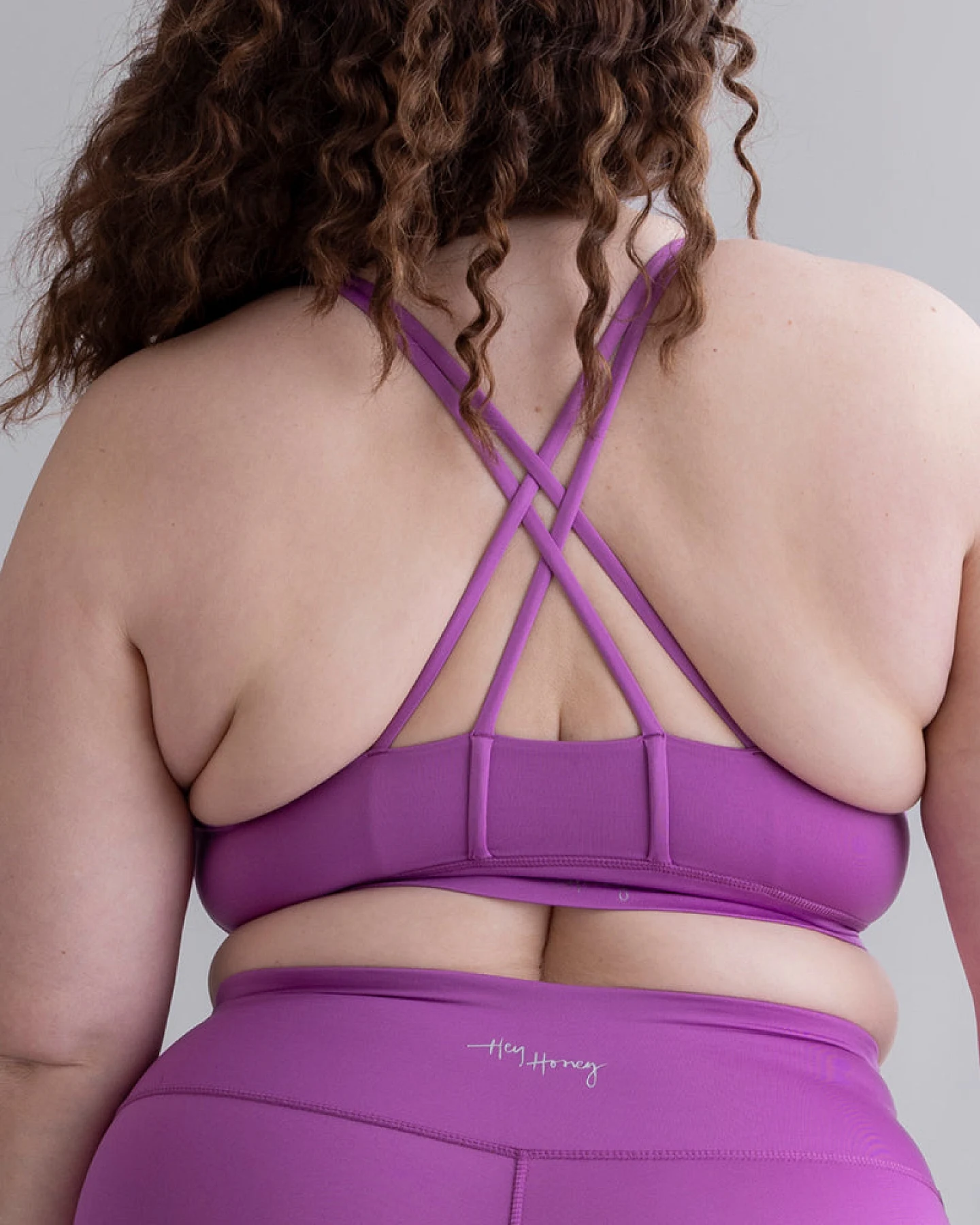 Hey Honey Criss-Cross Bra - Striking Purple – Ansicht 9