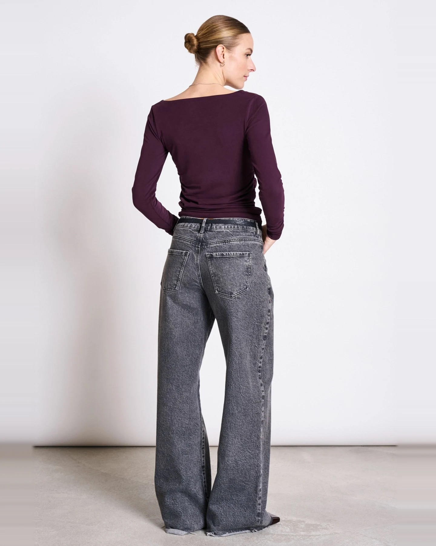 Longsleeve Asymmetrical Casma Rot – Ansicht 6