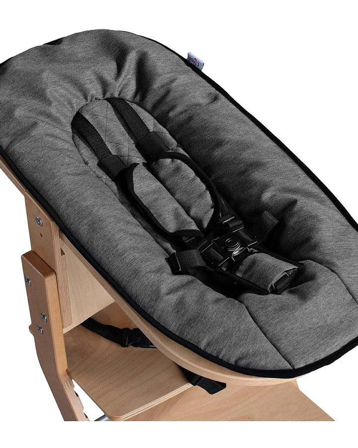 Babyaufsatz 0-6 Monate, natur-anthrazit