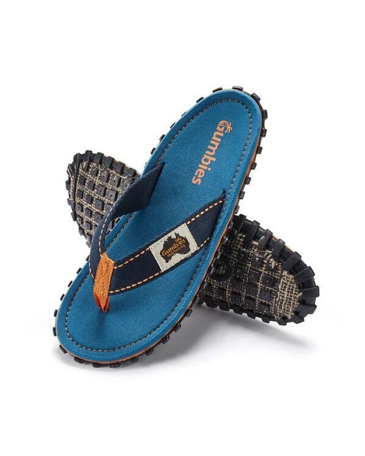 GUMBIES Tricolor Blue – Nachhaltige Zehentrenner
