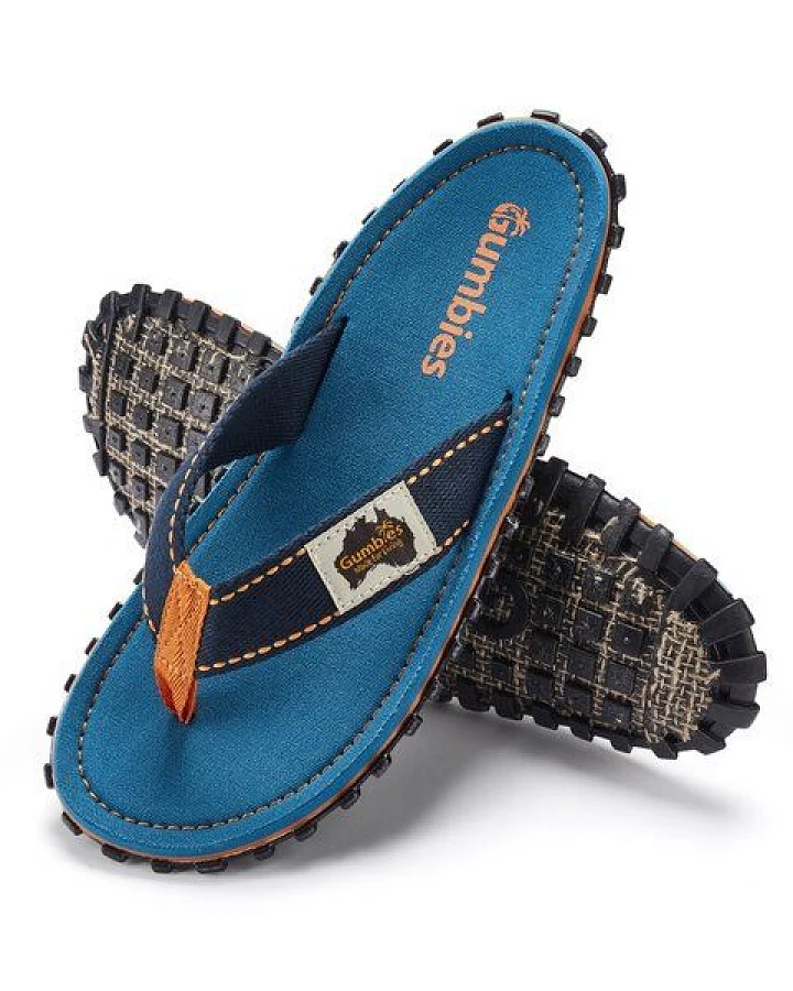GUMBIES Tricolor Blue – Nachhaltige Zehentrenner