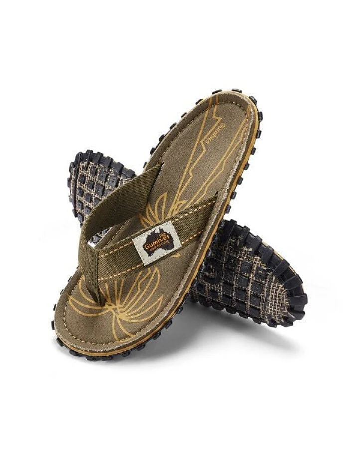 GUMBIES Palm Leaf Khaki Nachhaltige Flip Flops