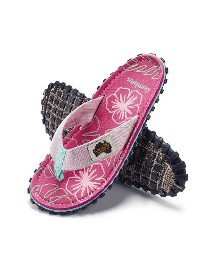 GUMBIES Blush Hibiscus - Strandsandalen für Damen