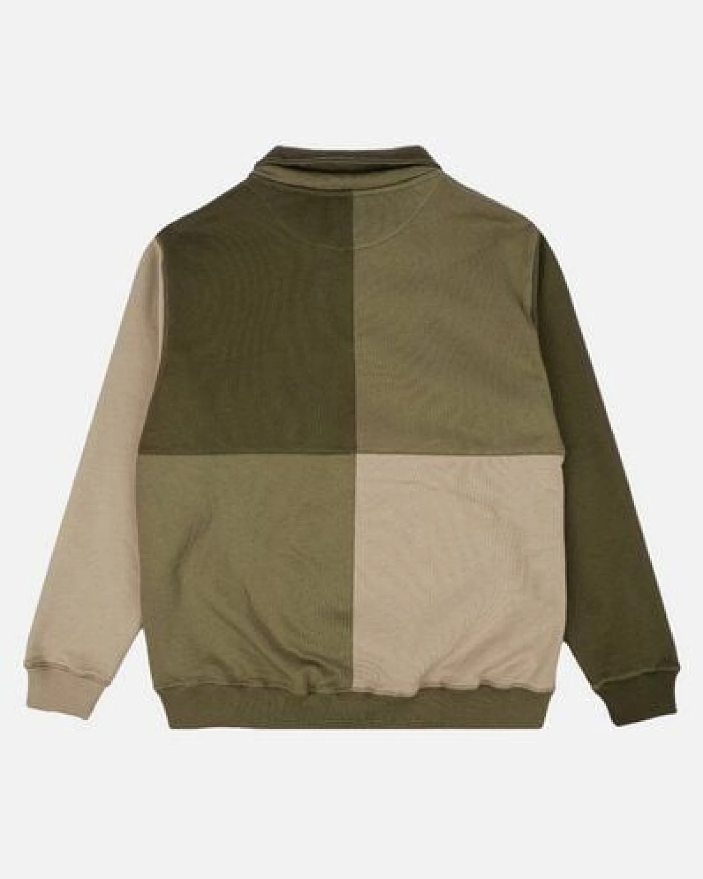 Trendsplant Color Block Half Zip Sweater Gothic Olive – Ansicht 4