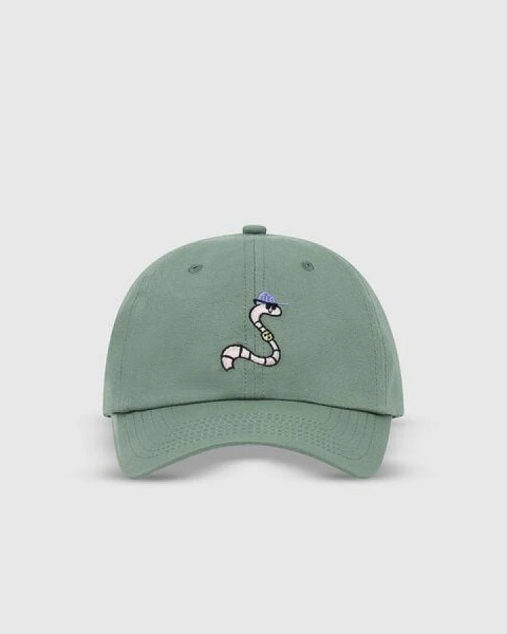 PlayPlayPauly CHECKER TOBI Regenwurm Unisex Kinder Kappe aus Bio-Baumwolle