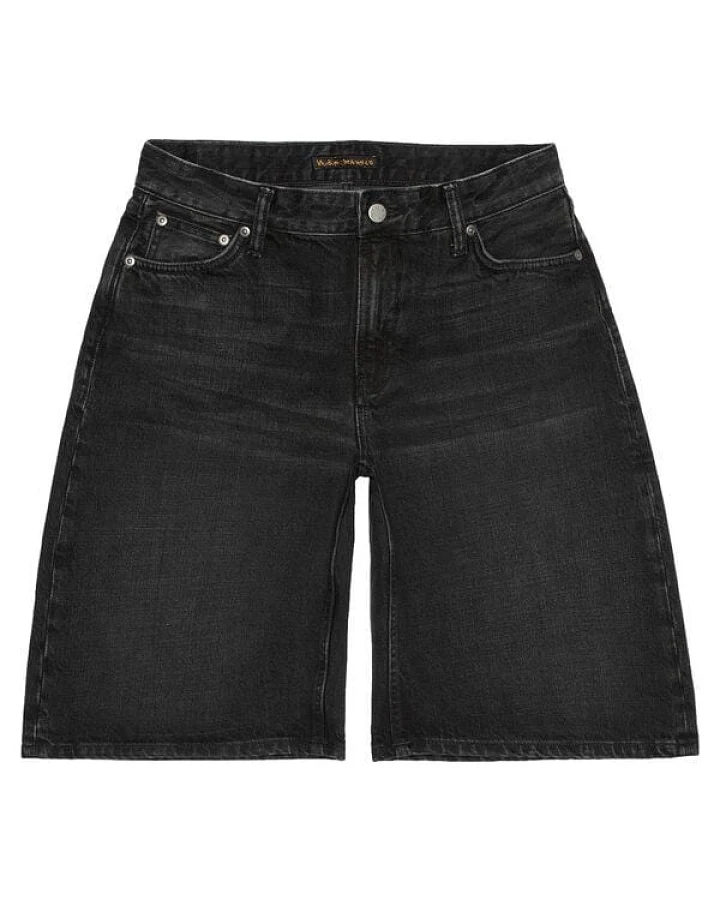 Nudie Jeans Jeans-Shorts Meja Night Dune Black