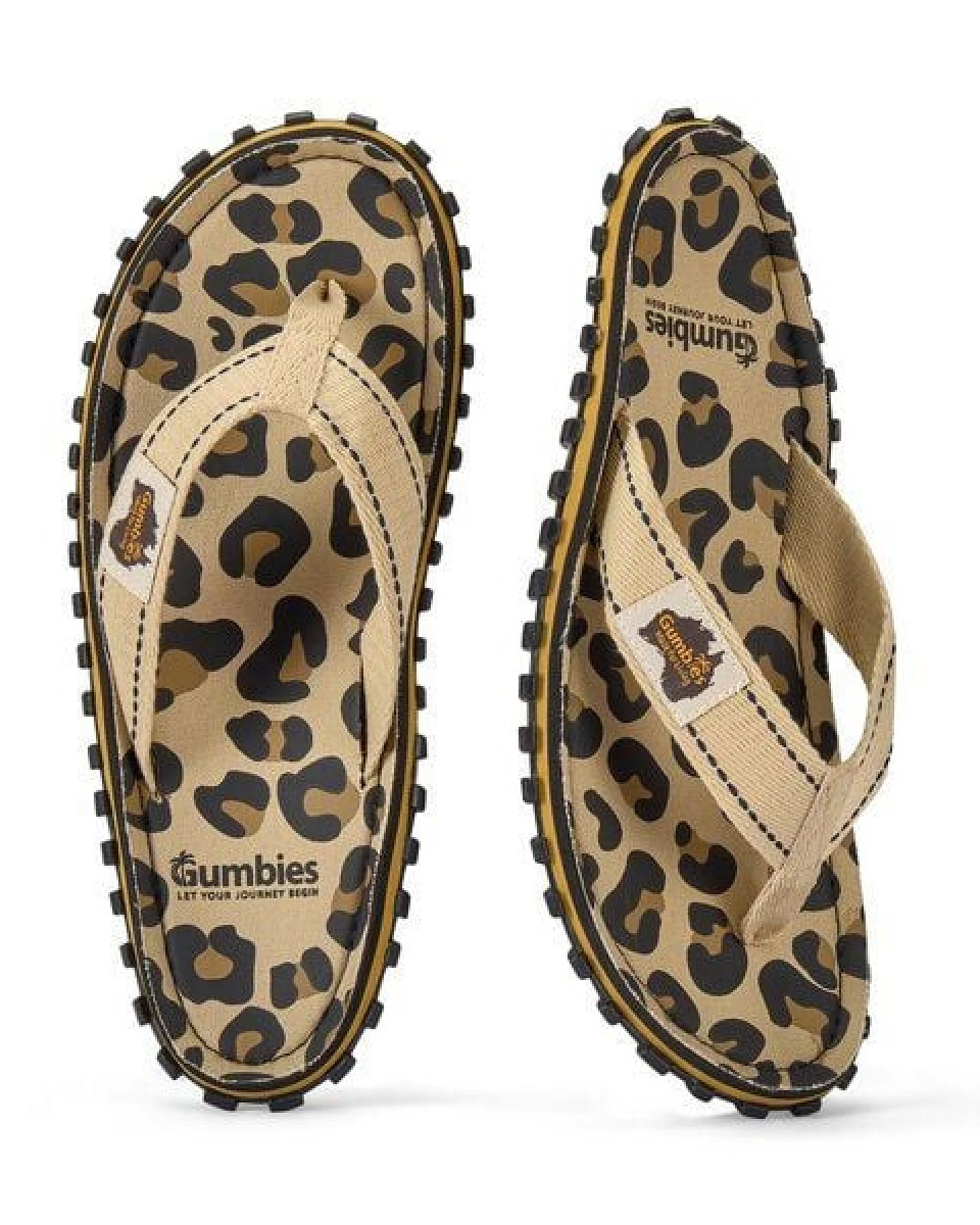 GUMBIES Leopard - Nachhaltige Flip Flops aus recyceltem Material – Ansicht 4