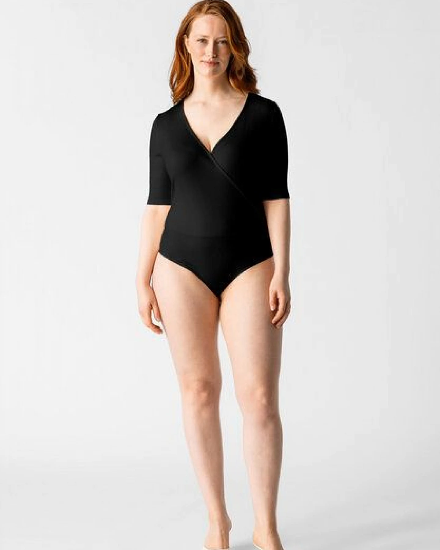 Les Lunes V-Ausschnitt Body Halbarm „Zoey“ – Ansicht 3