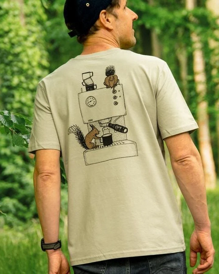 Cmig Kaffee-Hörnchen T-Shirt für Kaffeeliebhaber