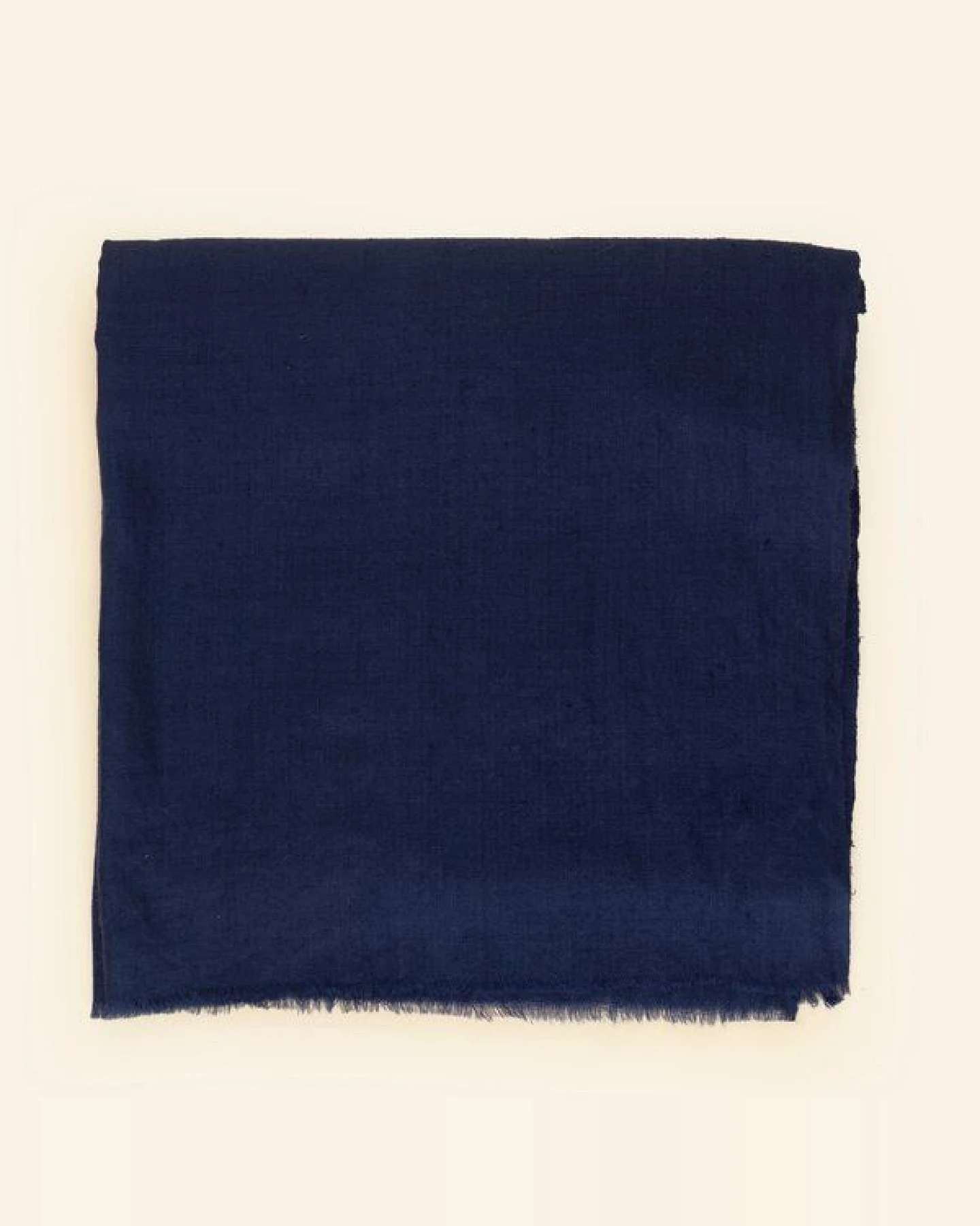 HeritageModa Marineblauer Kaschmirschal für Herren – Ansicht 2