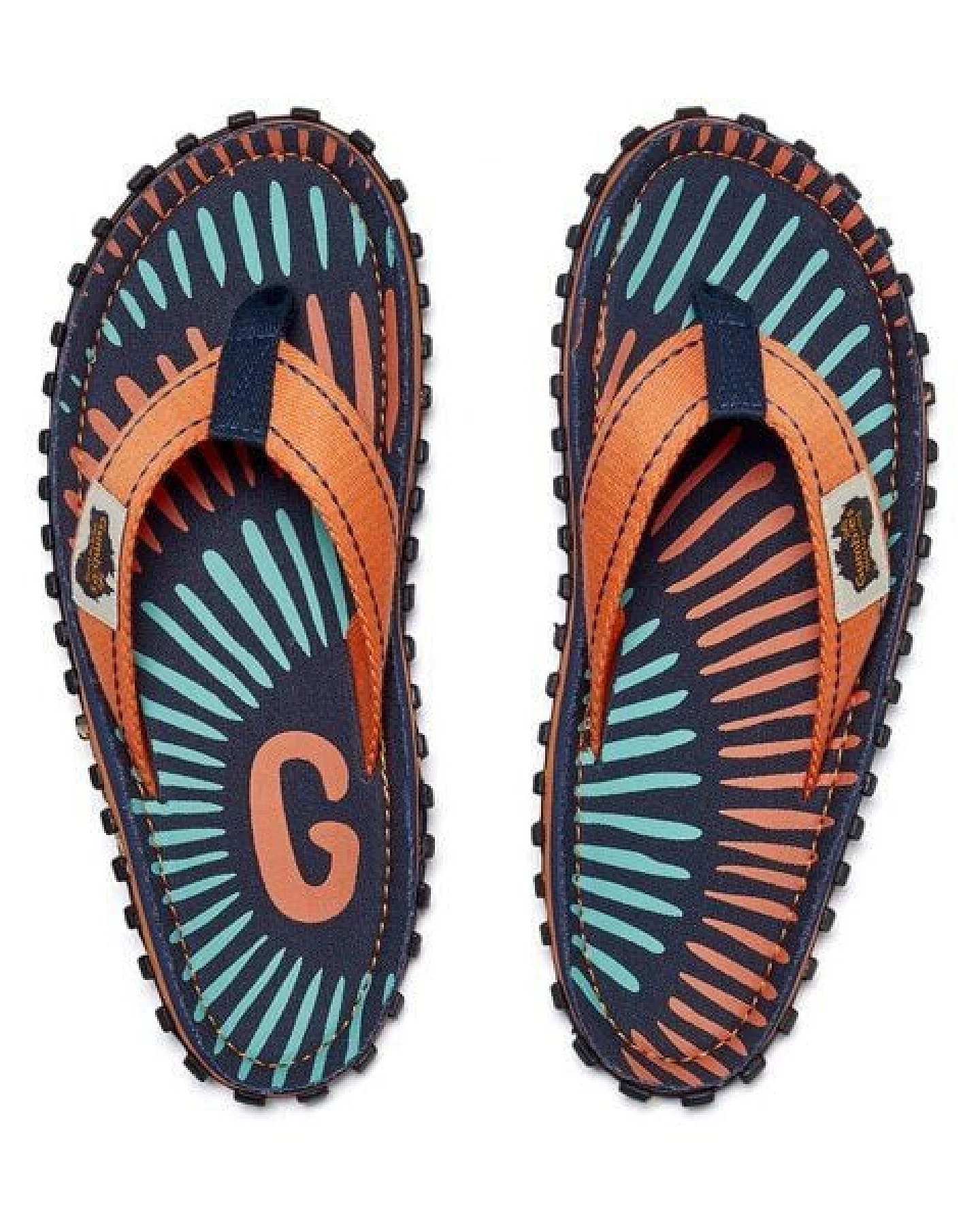 GUMBIES Tangerine Burst - Flip Flops für Damen und Herren – Ansicht 2