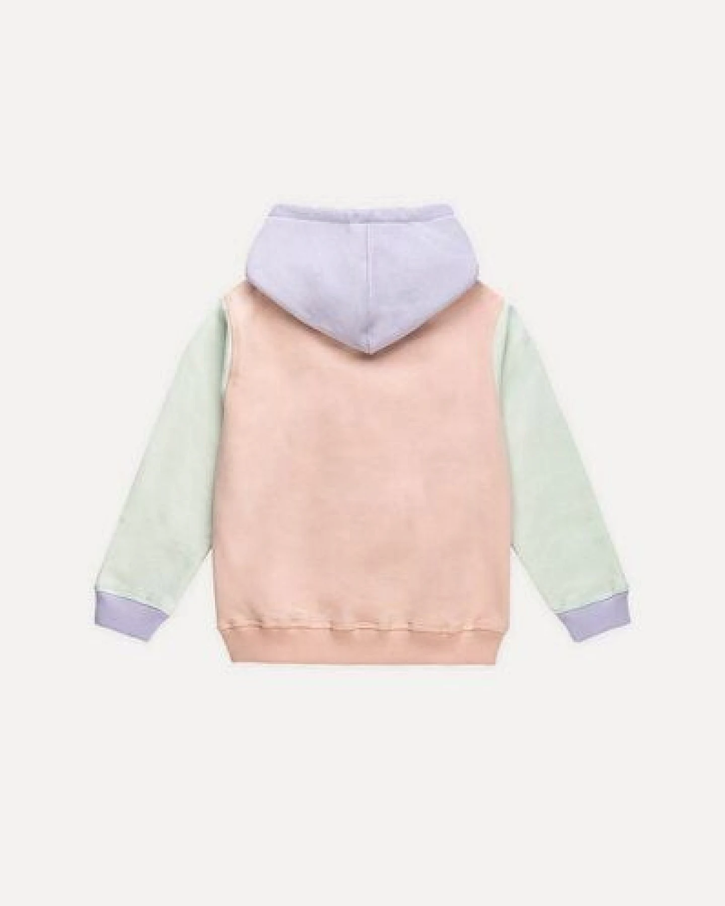 Trendsplant Kid's Color Block Hoodie Pale Pink – Ansicht 3