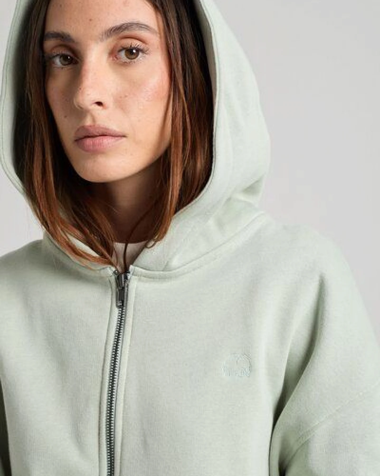Trendsplant Women’s Essential Zip Hoodie Coastal Fog – Ansicht 4