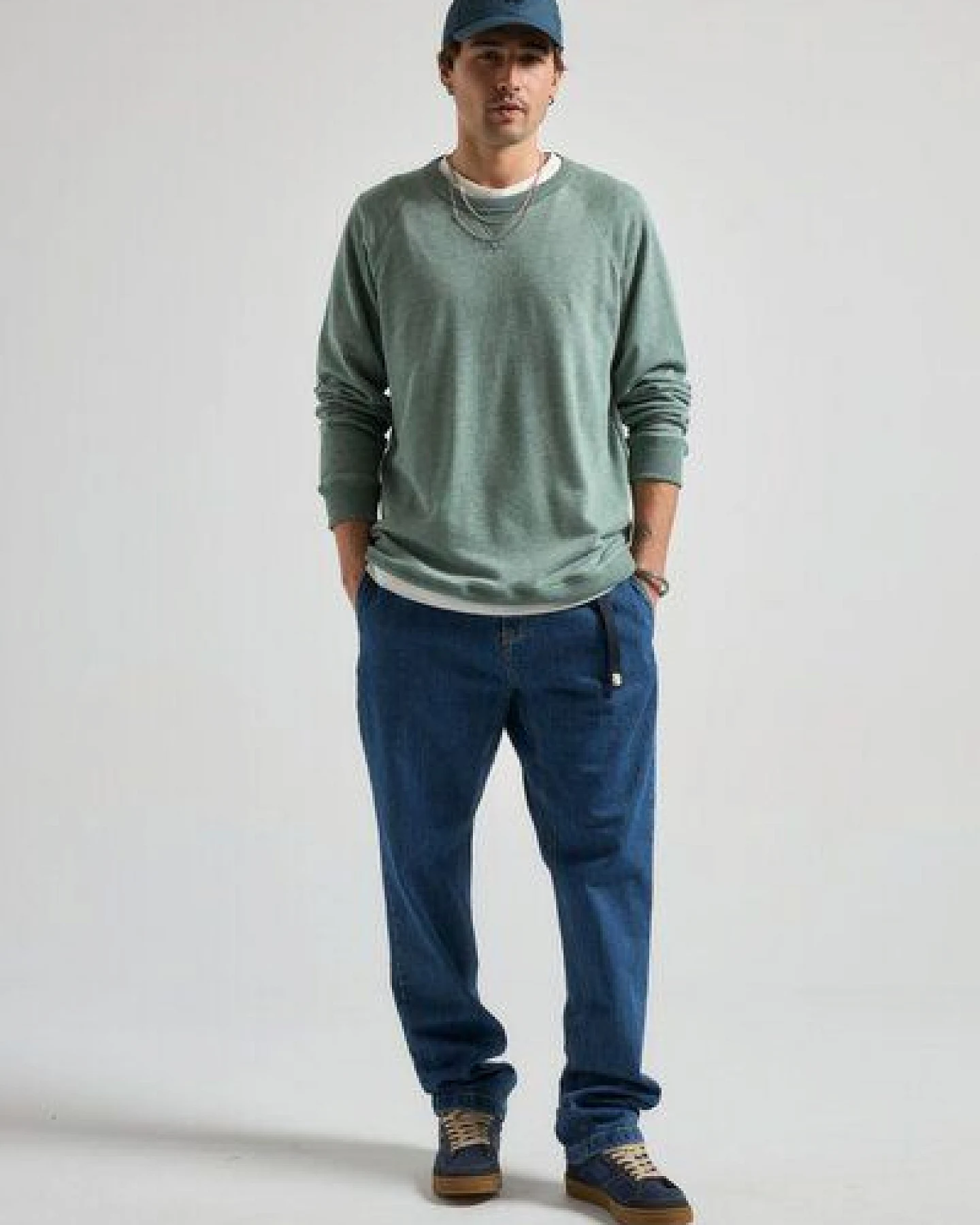 Trendsplant Essential Lightweight Sweatshirt Salty Green – Ansicht 3