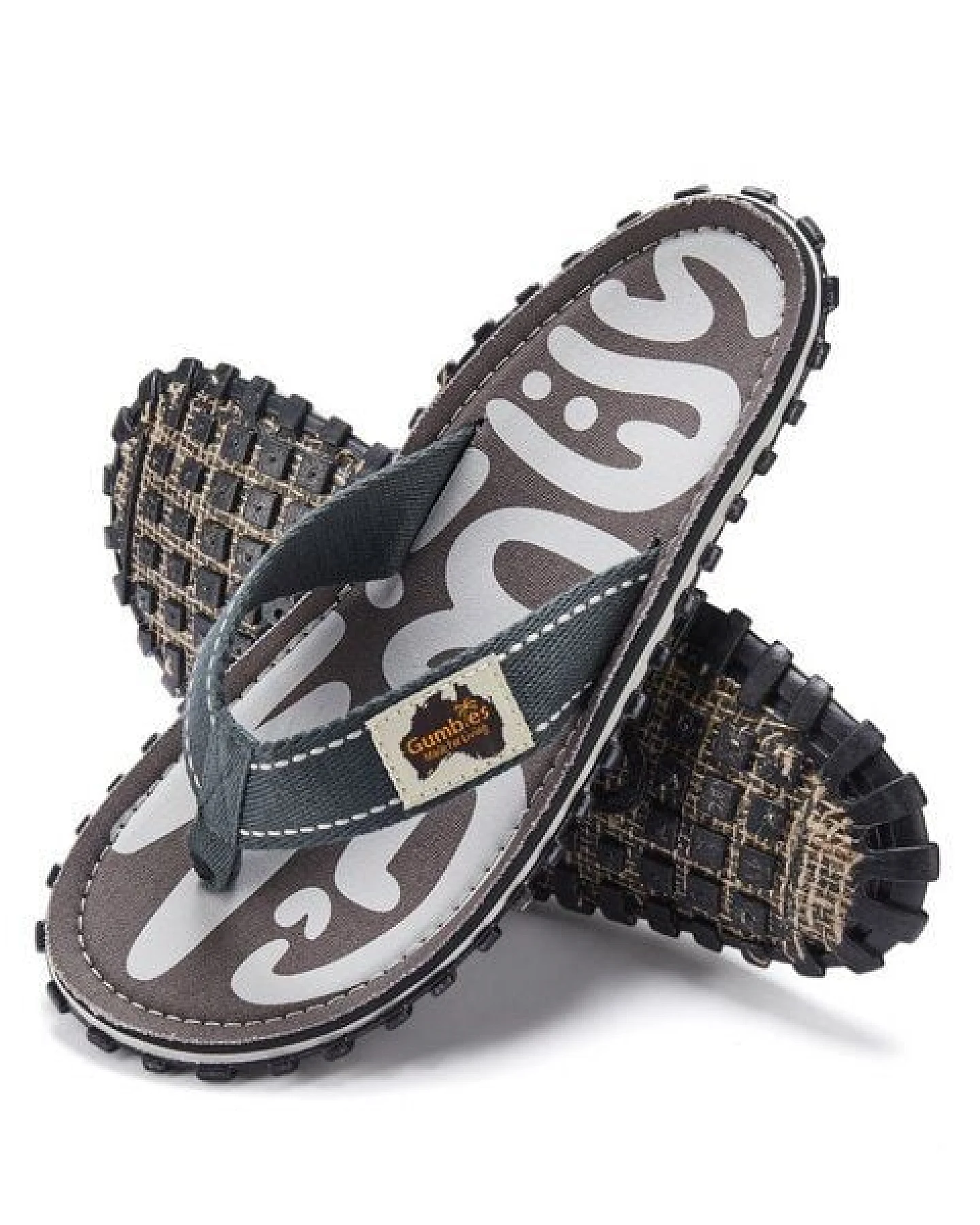 GUMBIES Urban Grey – Nachhaltige Zehensandalen für Damen und Herren – Ansicht 2