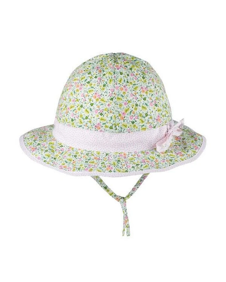 Pure pure by Bauer pure-pure by Baurer Sommerhut geblümt in grün-pink mit UV-Schutz